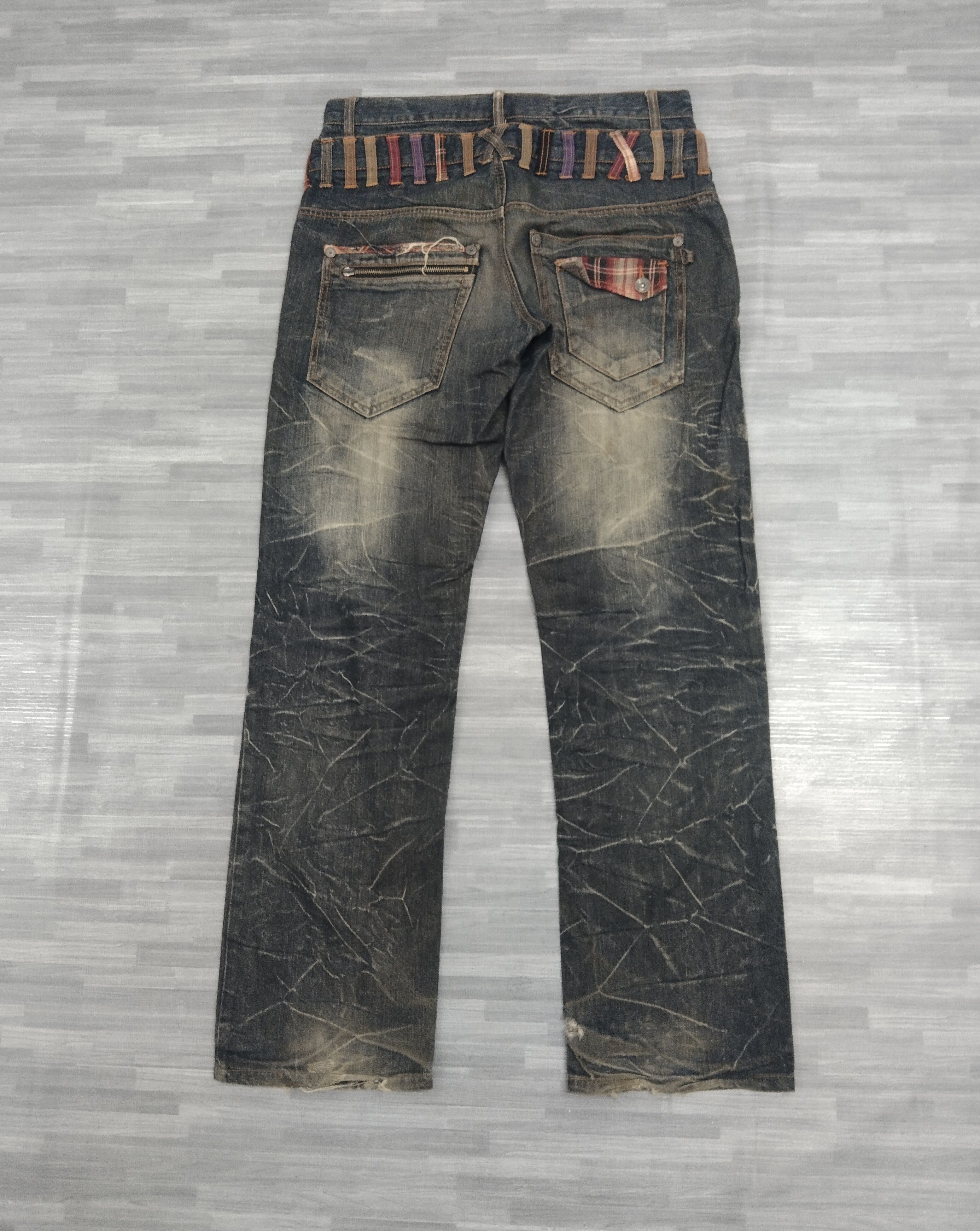 If Six Was Nine × Rusty SUPER SICK🔥 RUSTY DOUBLE WAIST NYLAUS DENIM PANTS Size US 32 / EU 48 - 2 Thumbnail
