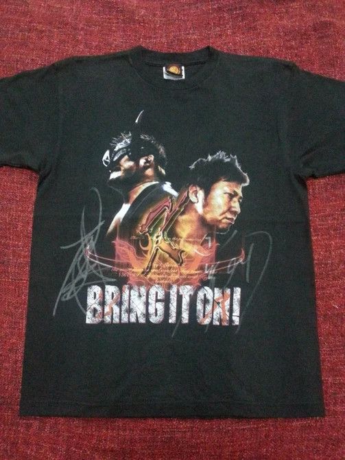 Vintage × WWE × WWF Vintage Japanese wrestling tee with signature wwe wwf Size US M / EU 48-50 / 2 - 1 Thumbnail