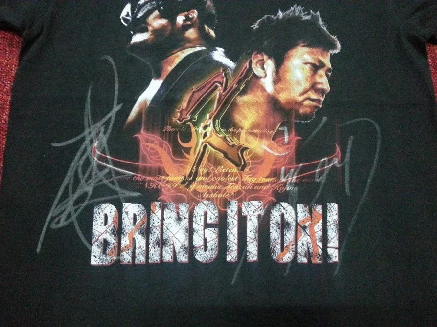 Vintage × WWE × WWF Vintage Japanese wrestling tee with signature wwe wwf Size US M / EU 48-50 / 2 - 3 Thumbnail