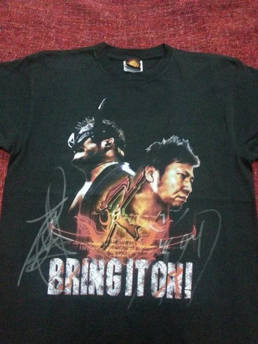 Vintage × WWE × WWF Vintage Japanese wrestling tee with signature wwe wwf Size US M / EU 48-50 / 2 - 2 Thumbnail