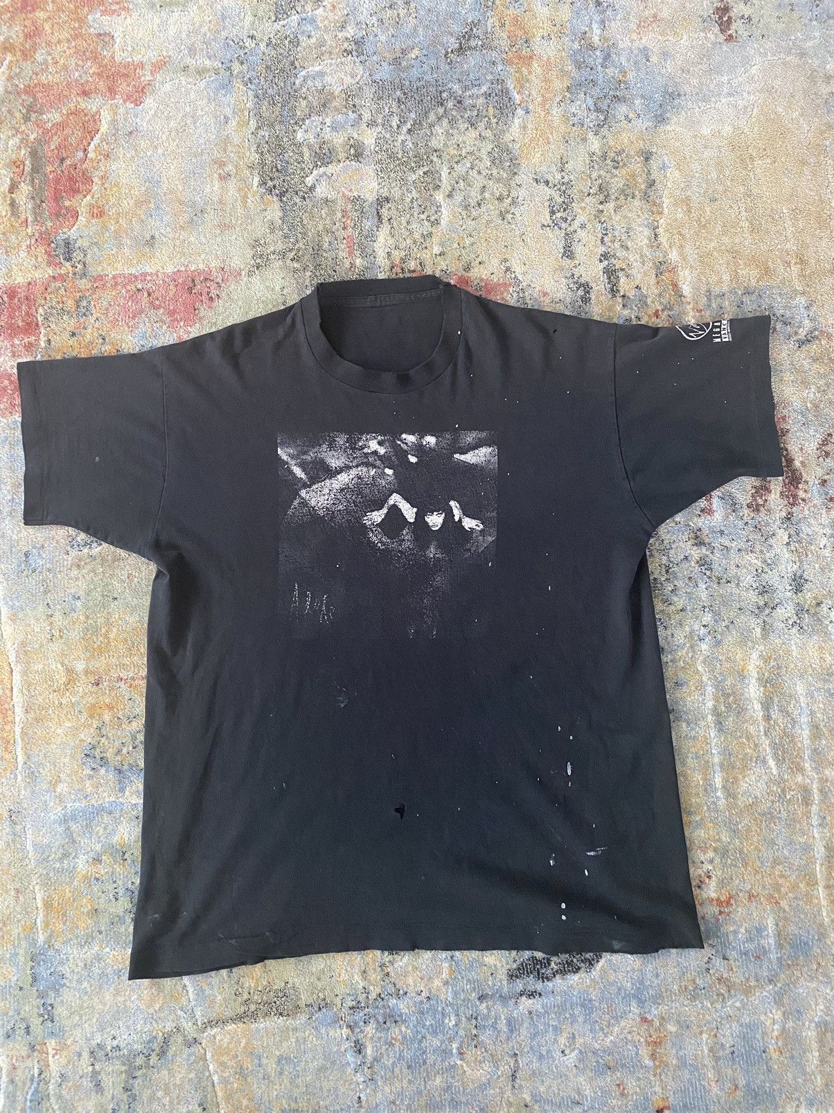 Rare Vintage Smashing Pumpkins Adore Black Distress Band Tee - Tops