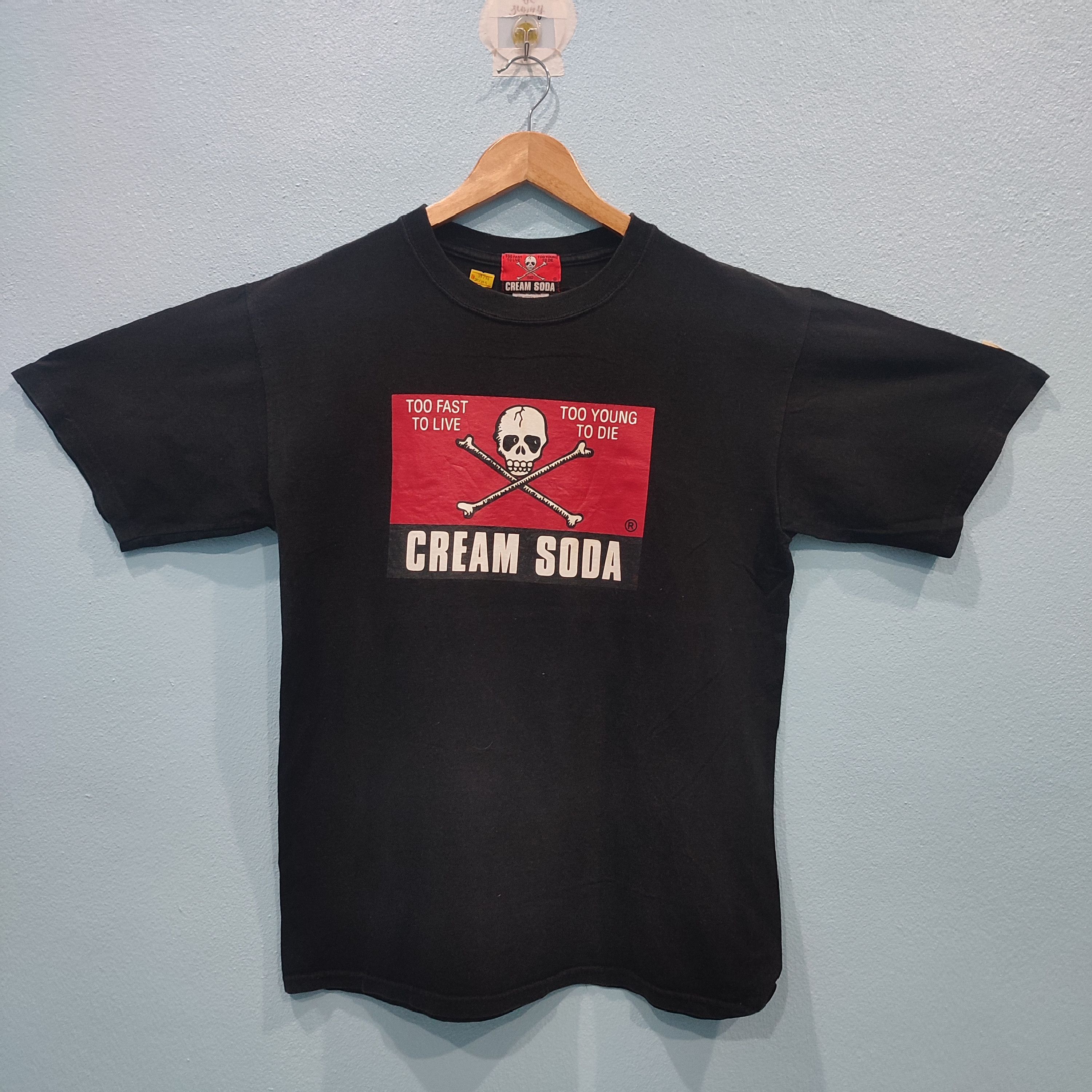 Japanese Brand × Vintage CREAM SODA Japanese Brand Skull DesignTshirt Size US M / EU 48-50 / 2 - 1 Thumbnail