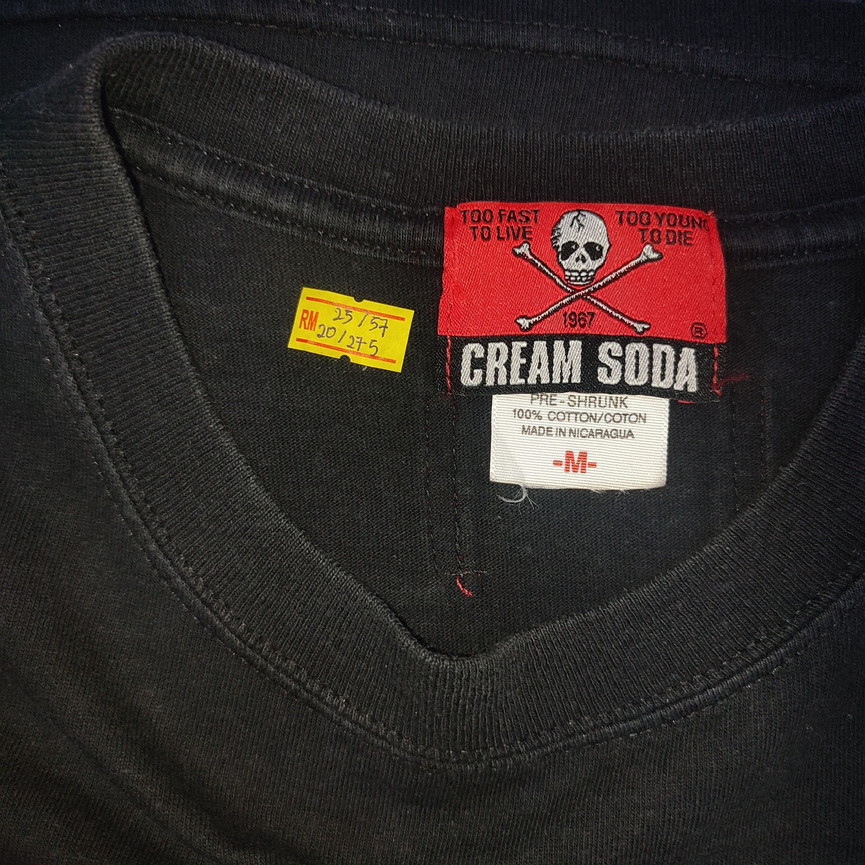 Japanese Brand × Vintage CREAM SODA Japanese Brand Skull DesignTshirt Size US M / EU 48-50 / 2 - 4 Thumbnail