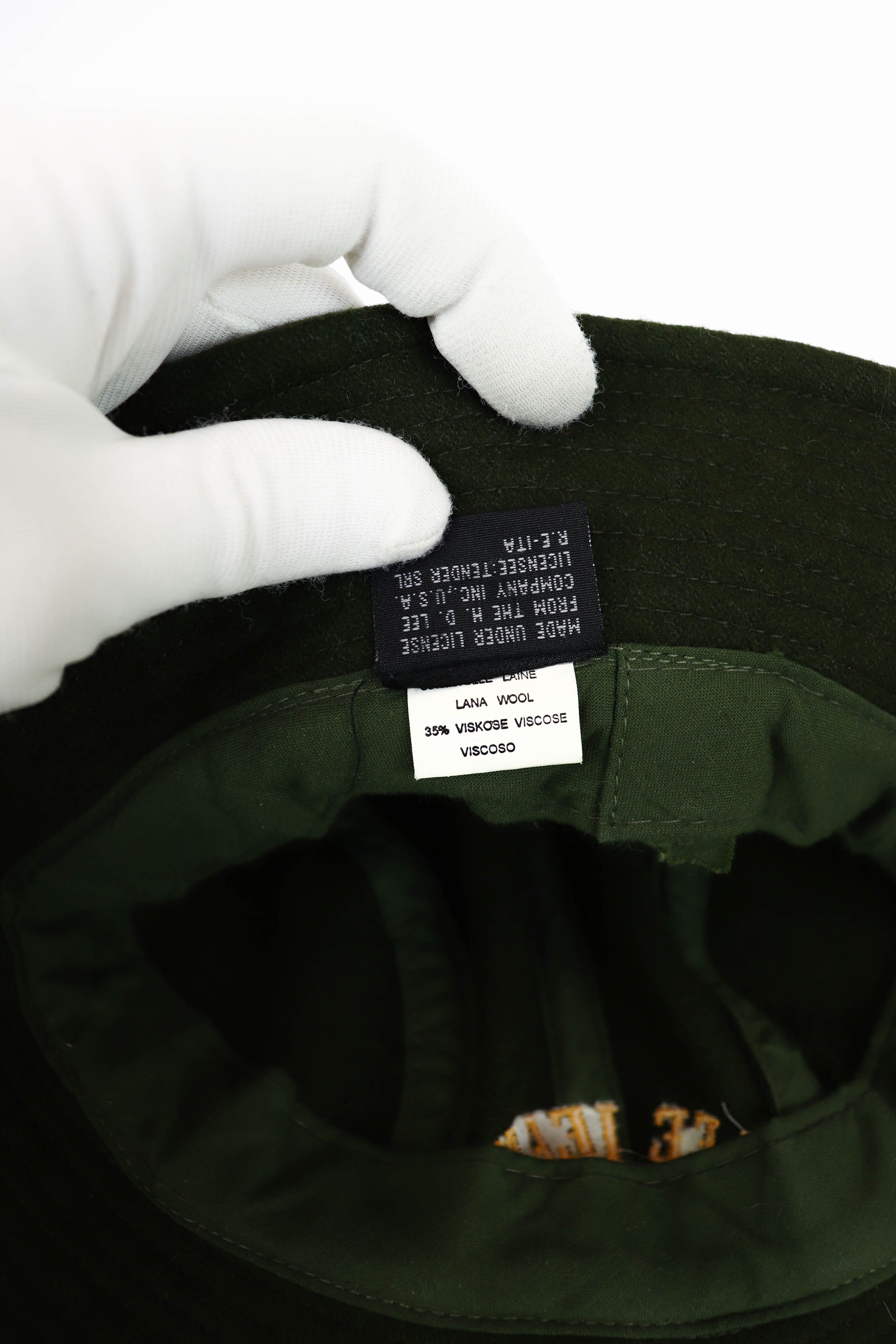 Lee Lee Jeans 42 Olive Green Wool Bucket Hat Size ONE SIZE - 9 Thumbnail