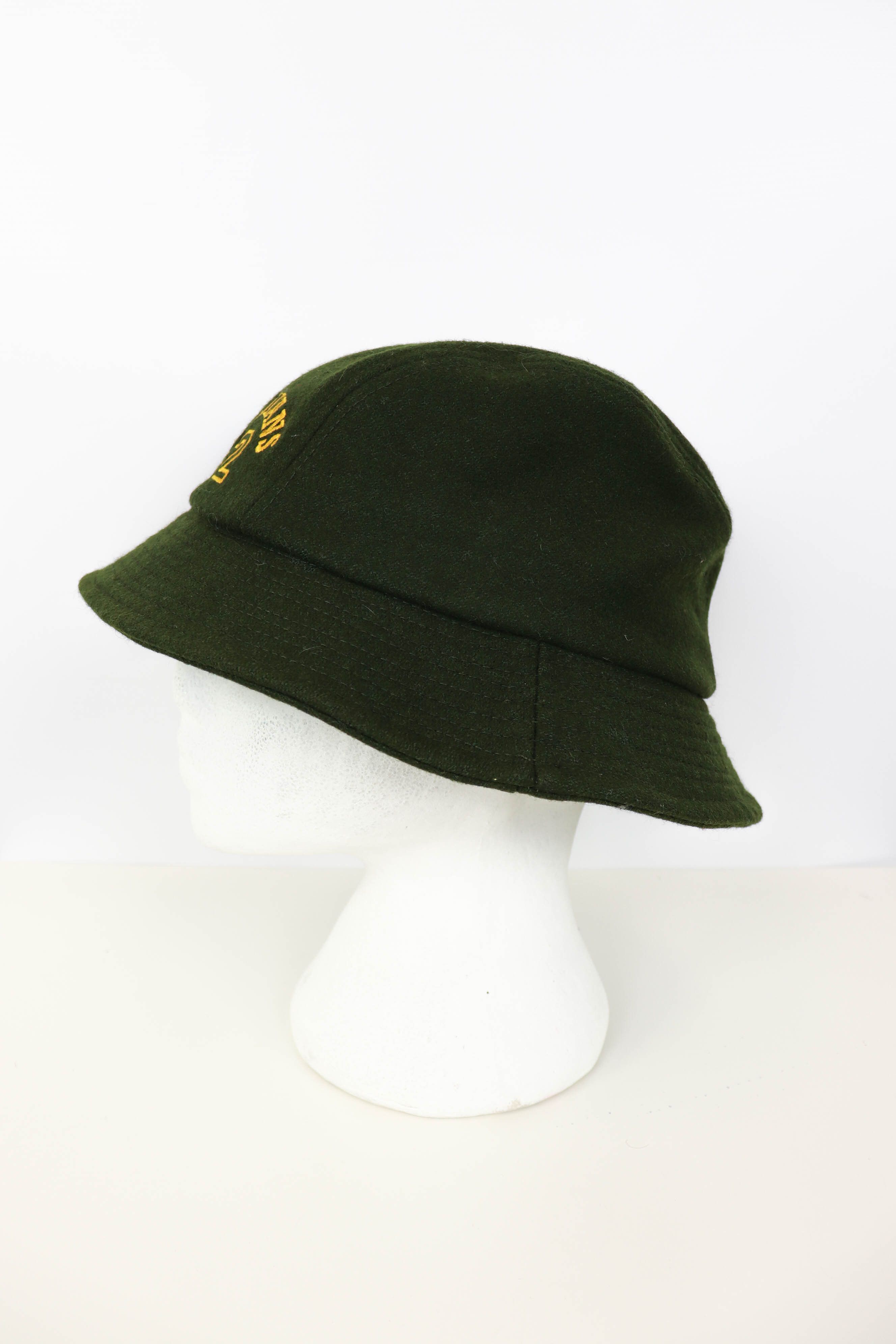 Lee Lee Jeans 42 Olive Green Wool Bucket Hat Size ONE SIZE - 6 Thumbnail