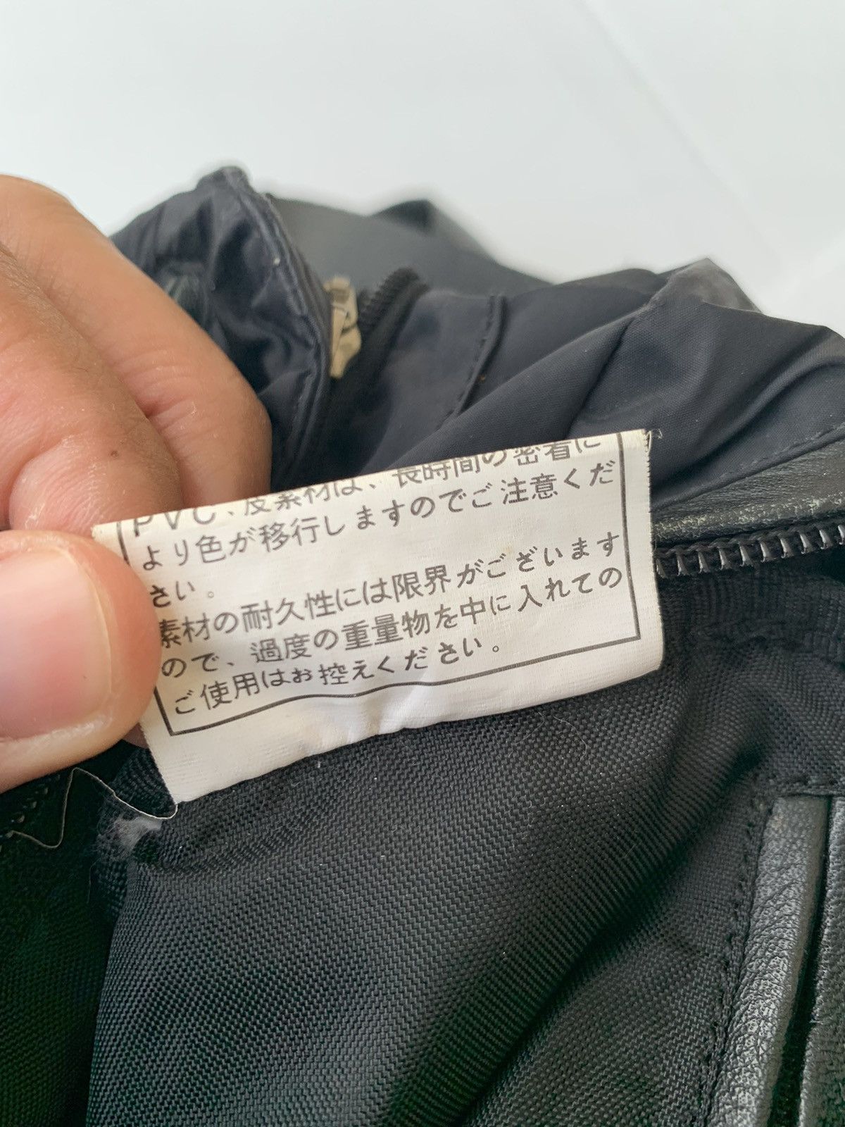 Y's × Y's for Men × Yohji Yamamoto Y’sacc Yohji Yamamoto CrossBody half leather Nylon Bag Size ONE SIZE - 12 Thumbnail