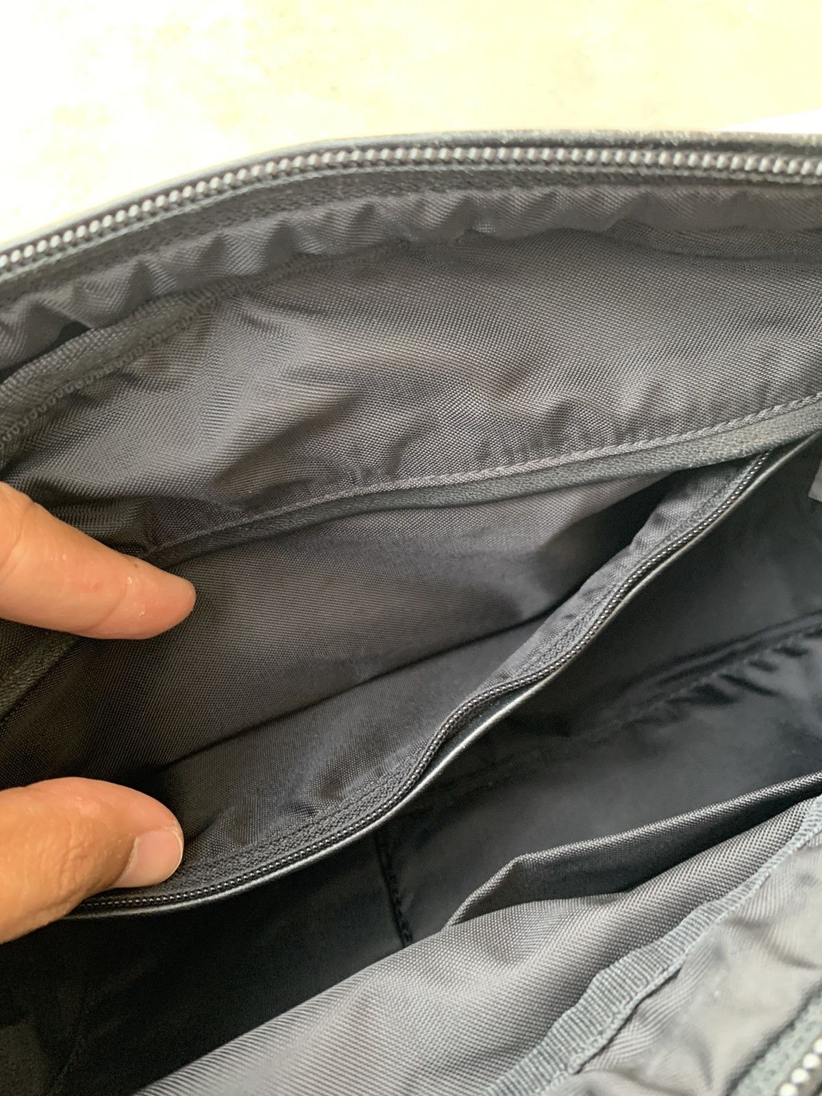 Y's × Y's for Men × Yohji Yamamoto Y’sacc Yohji Yamamoto CrossBody half leather Nylon Bag Size ONE SIZE - 9 Thumbnail
