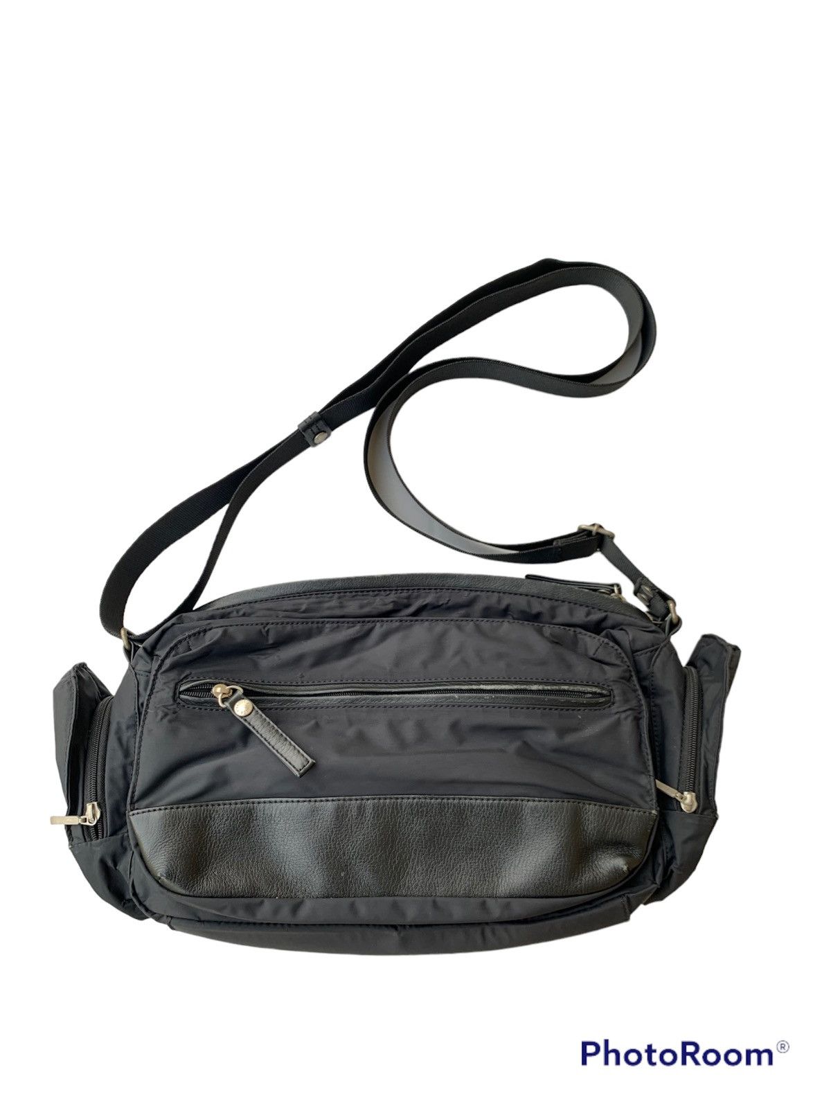 Y's × Y's for Men × Yohji Yamamoto Y’sacc Yohji Yamamoto CrossBody half leather Nylon Bag Size ONE SIZE - 2 Thumbnail