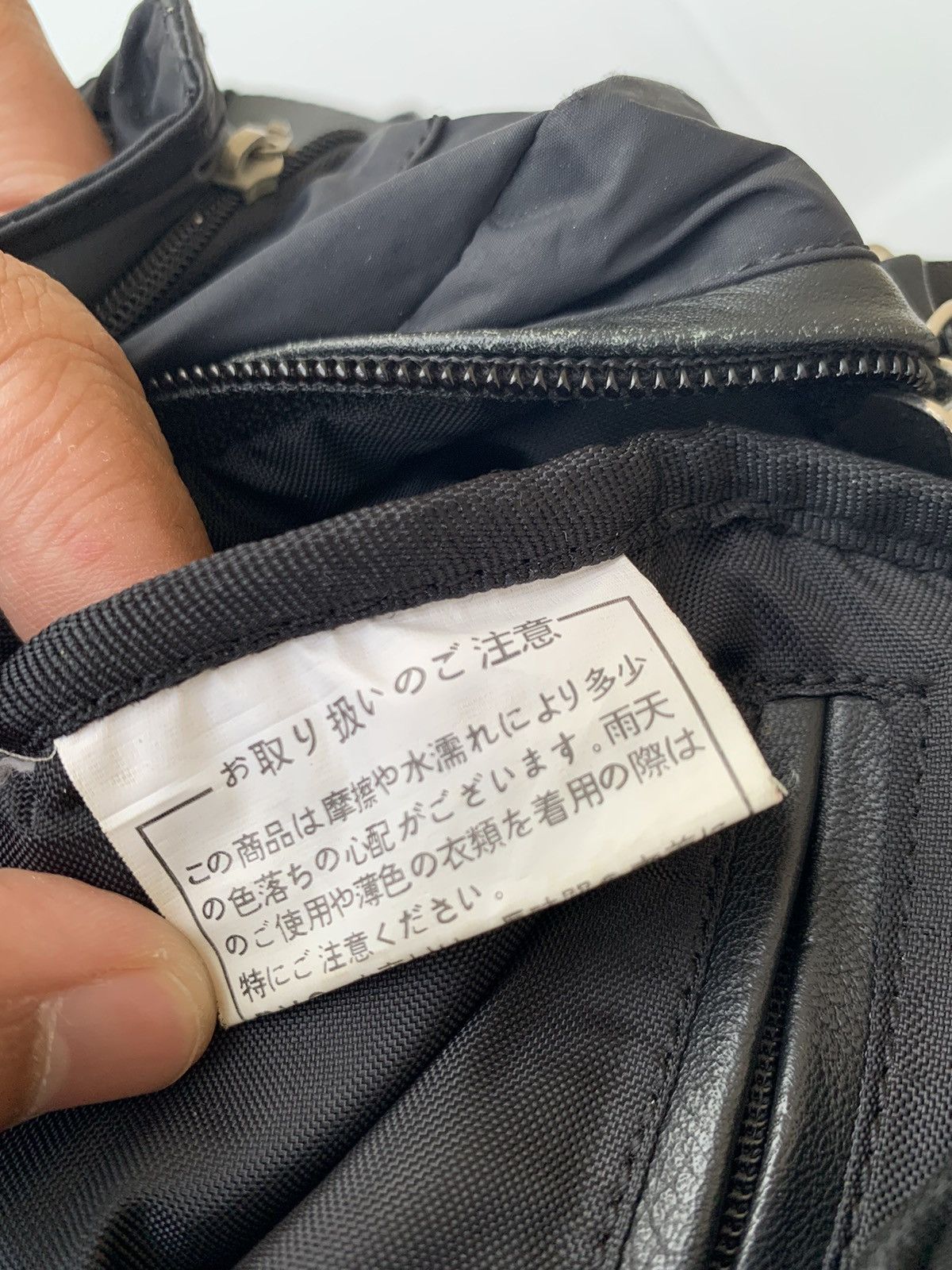 Y's × Y's for Men × Yohji Yamamoto Y’sacc Yohji Yamamoto CrossBody half leather Nylon Bag Size ONE SIZE - 11 Thumbnail