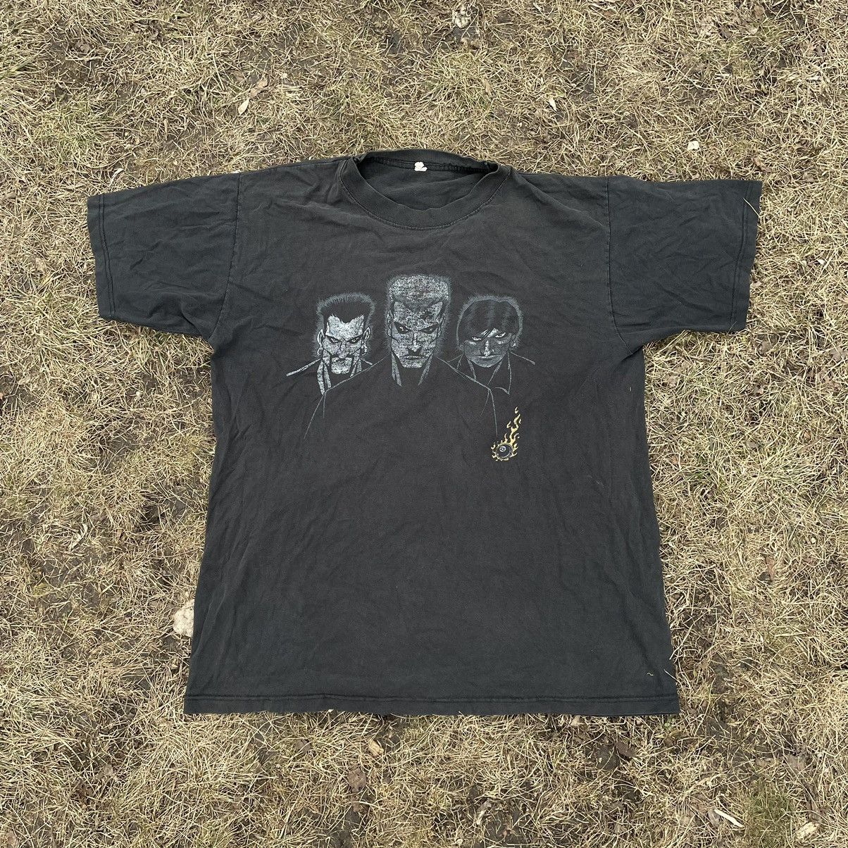 Vintage Vintage 90s Skull Graphic Tee Sun Faded Horror Grunge Boxy L Size US L / EU 52-54 / 3 - 1 Thumbnail