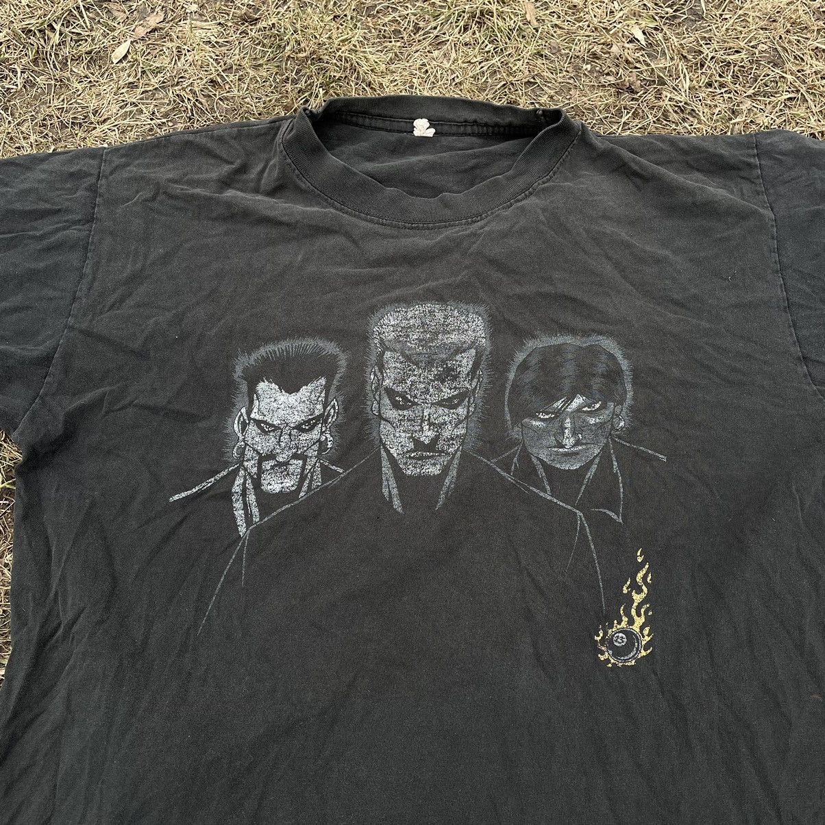 Vintage Vintage 90s Skull Graphic Tee Sun Faded Horror Grunge Boxy L Size US L / EU 52-54 / 3 - 4 Thumbnail