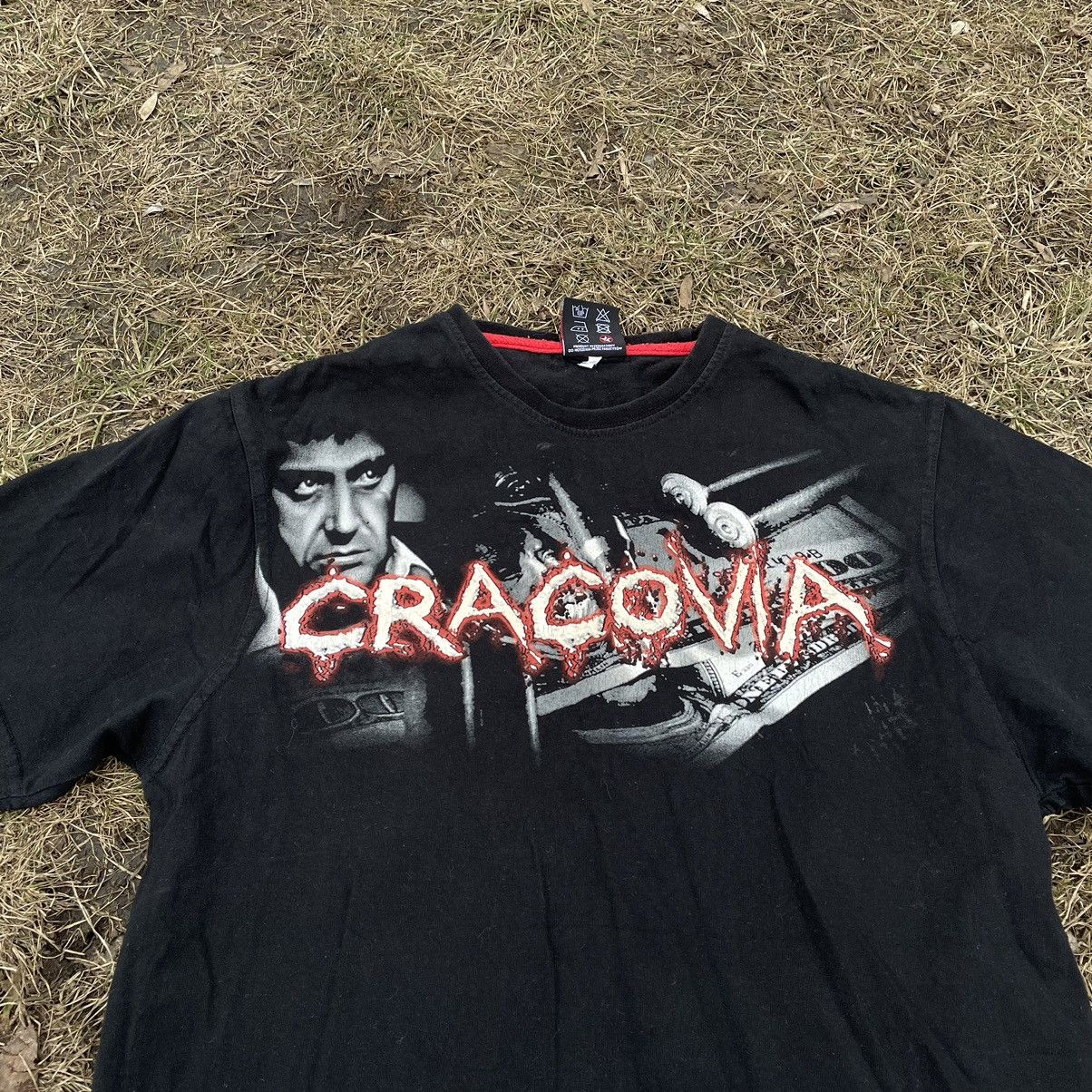 Vintage Vintage 90s Cocaine Gang Graphic Tee Black Horror Goth L Size US L / EU 52-54 / 3 - 9 Thumbnail