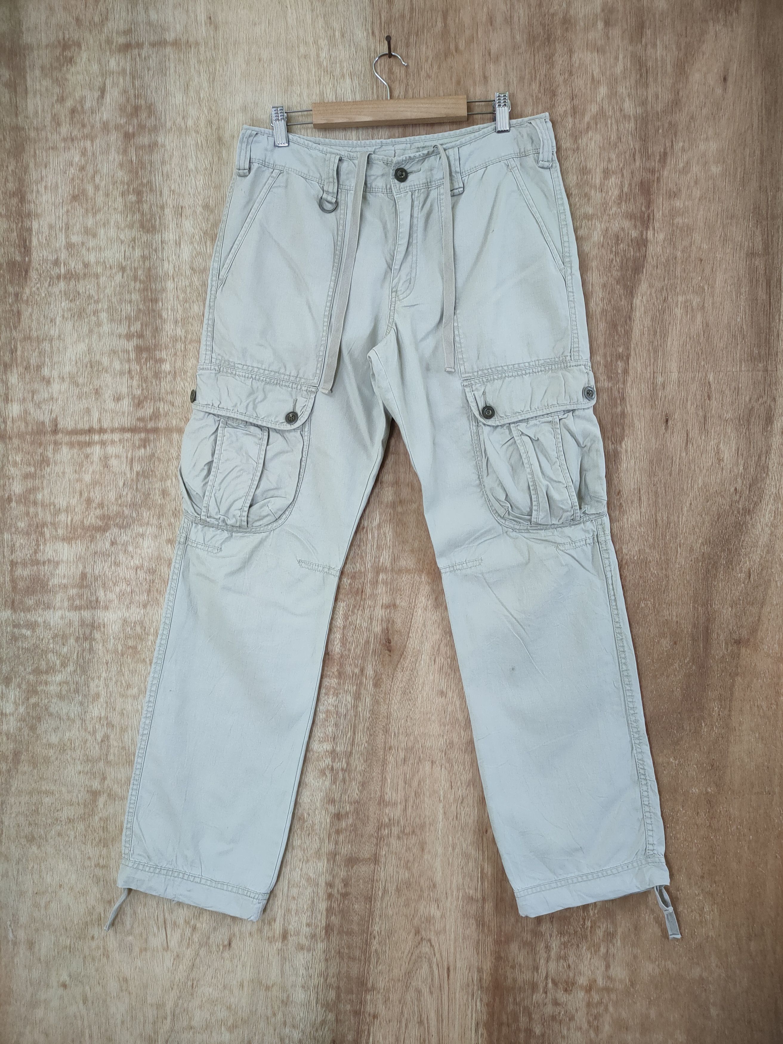 Japanese Brand VINTAGE JAPANESE WHITE CARGO PANTS / BUSH PANTS Size US 32 / EU 48 - 1 Thumbnail