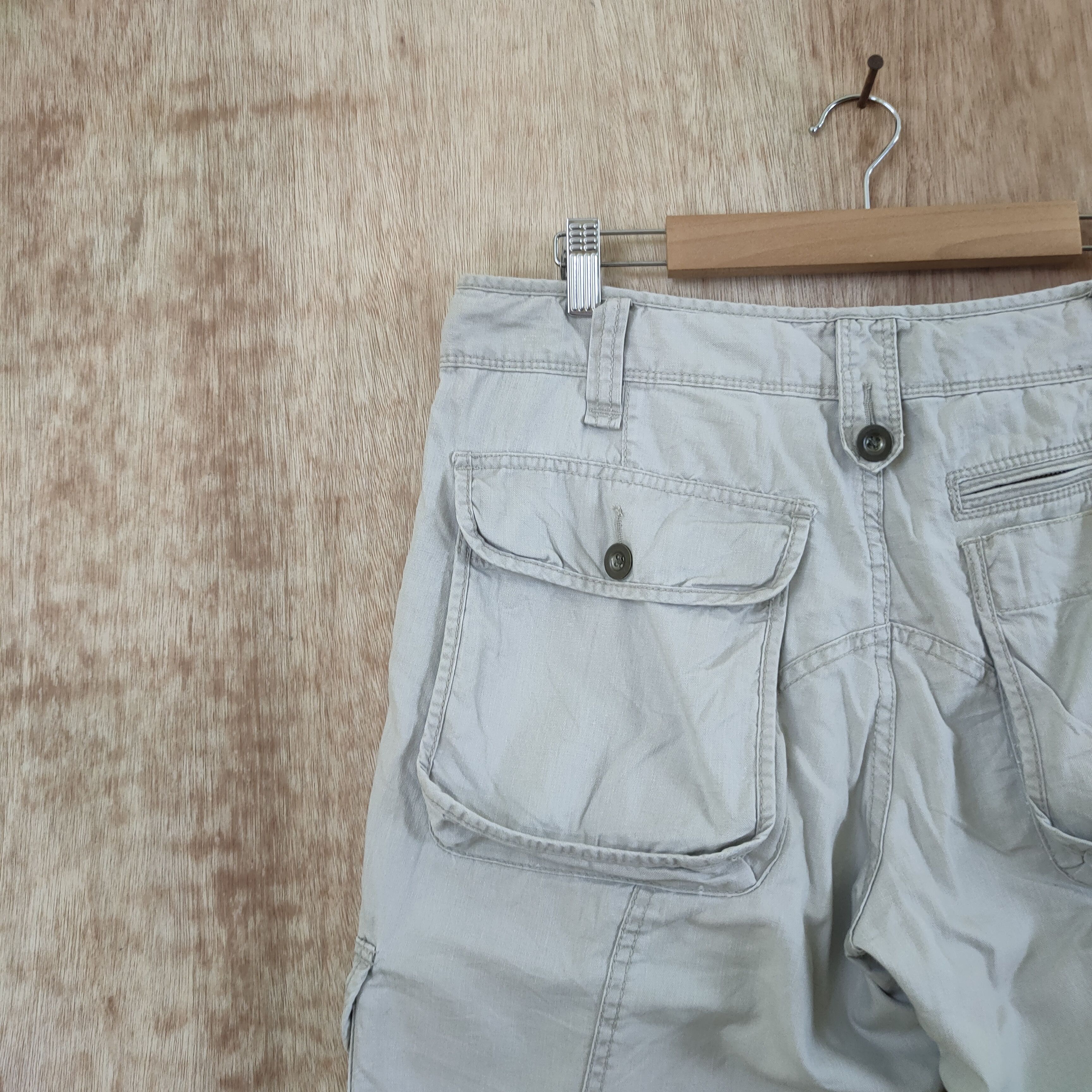 Japanese Brand VINTAGE JAPANESE WHITE CARGO PANTS / BUSH PANTS Size US 32 / EU 48 - 11 Thumbnail