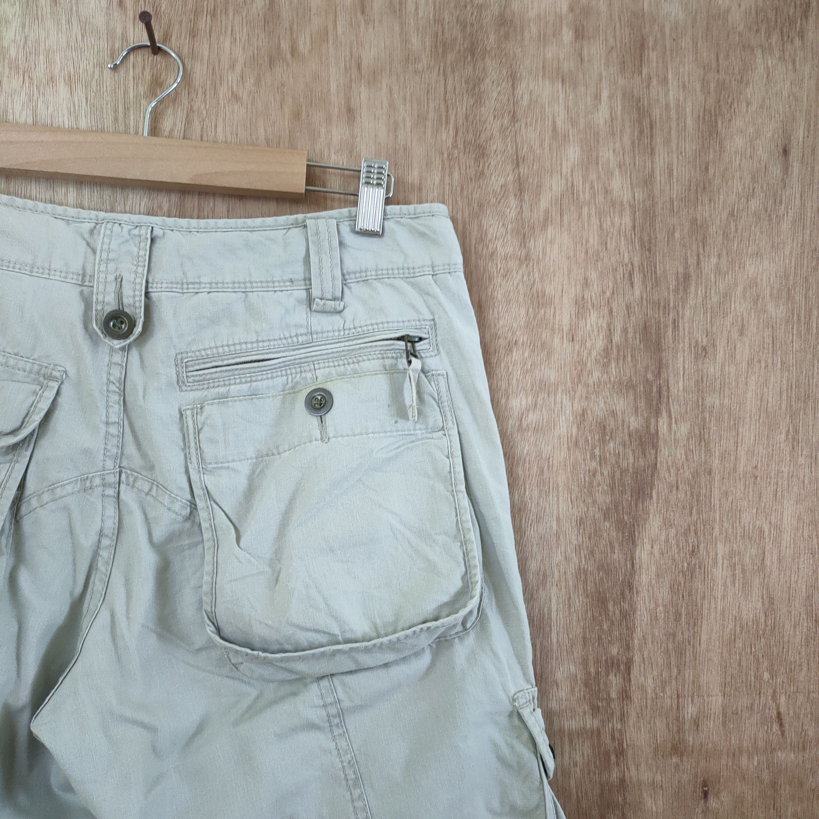 Japanese Brand VINTAGE JAPANESE WHITE CARGO PANTS / BUSH PANTS Size US 32 / EU 48 - 10 Thumbnail