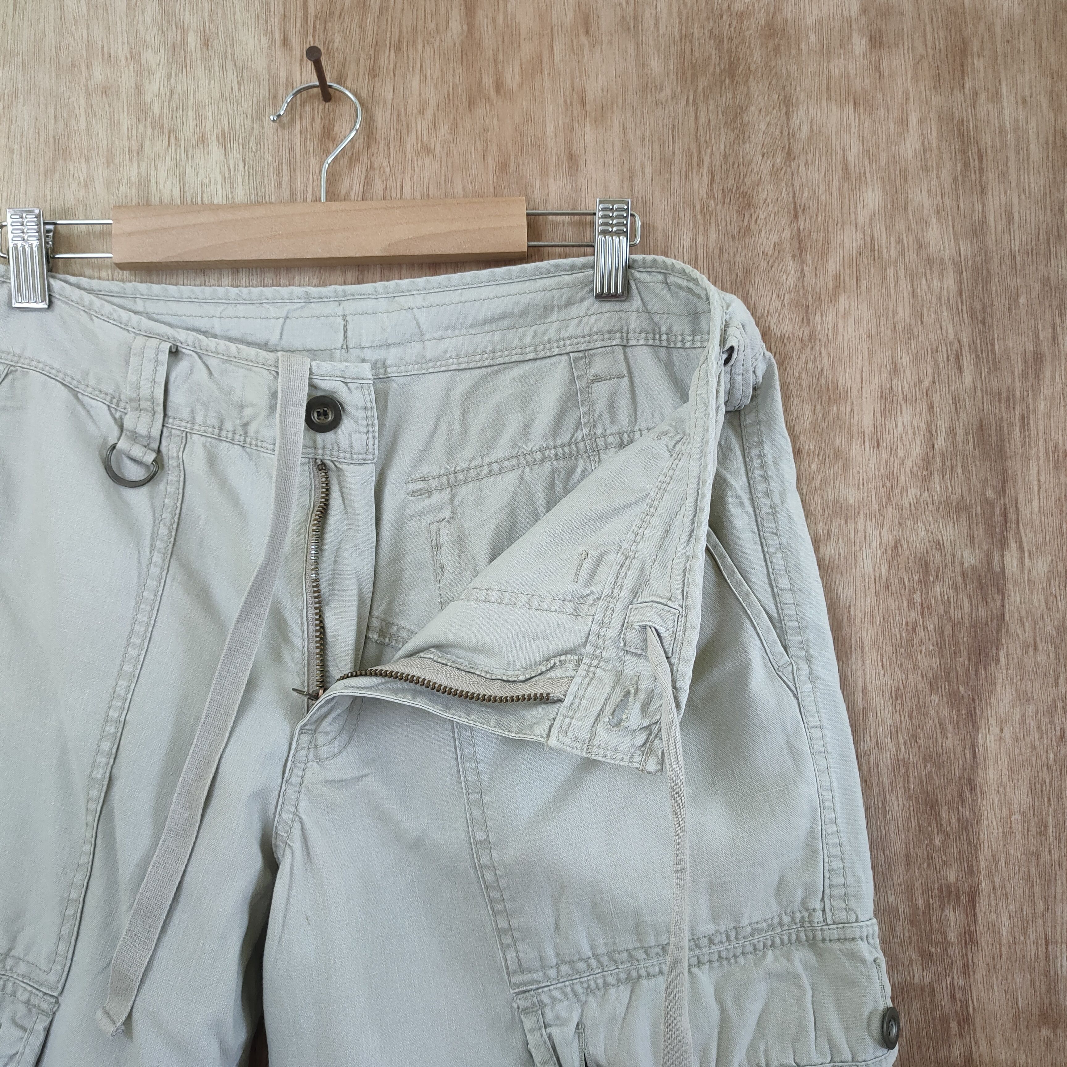 Japanese Brand VINTAGE JAPANESE WHITE CARGO PANTS / BUSH PANTS Size US 32 / EU 48 - 7 Thumbnail