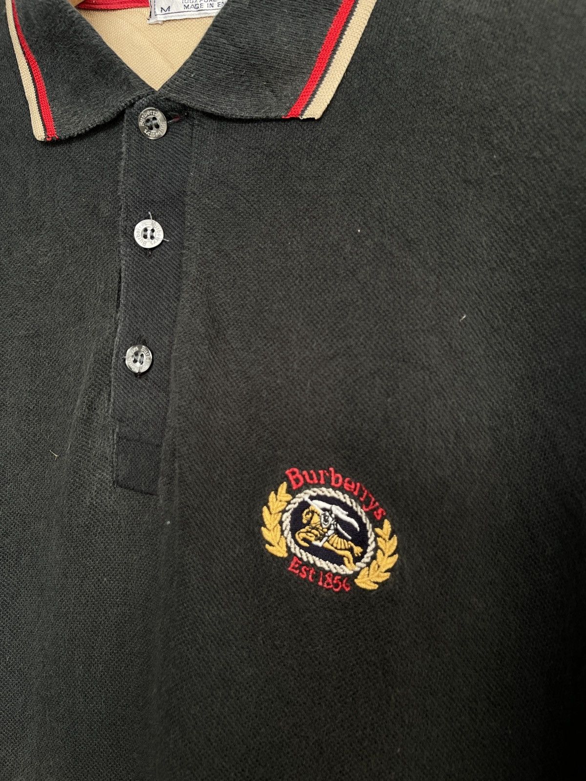Burberry Vintage Burberrys Polo Size US M / EU 48-50 / 2 - 2 Thumbnail
