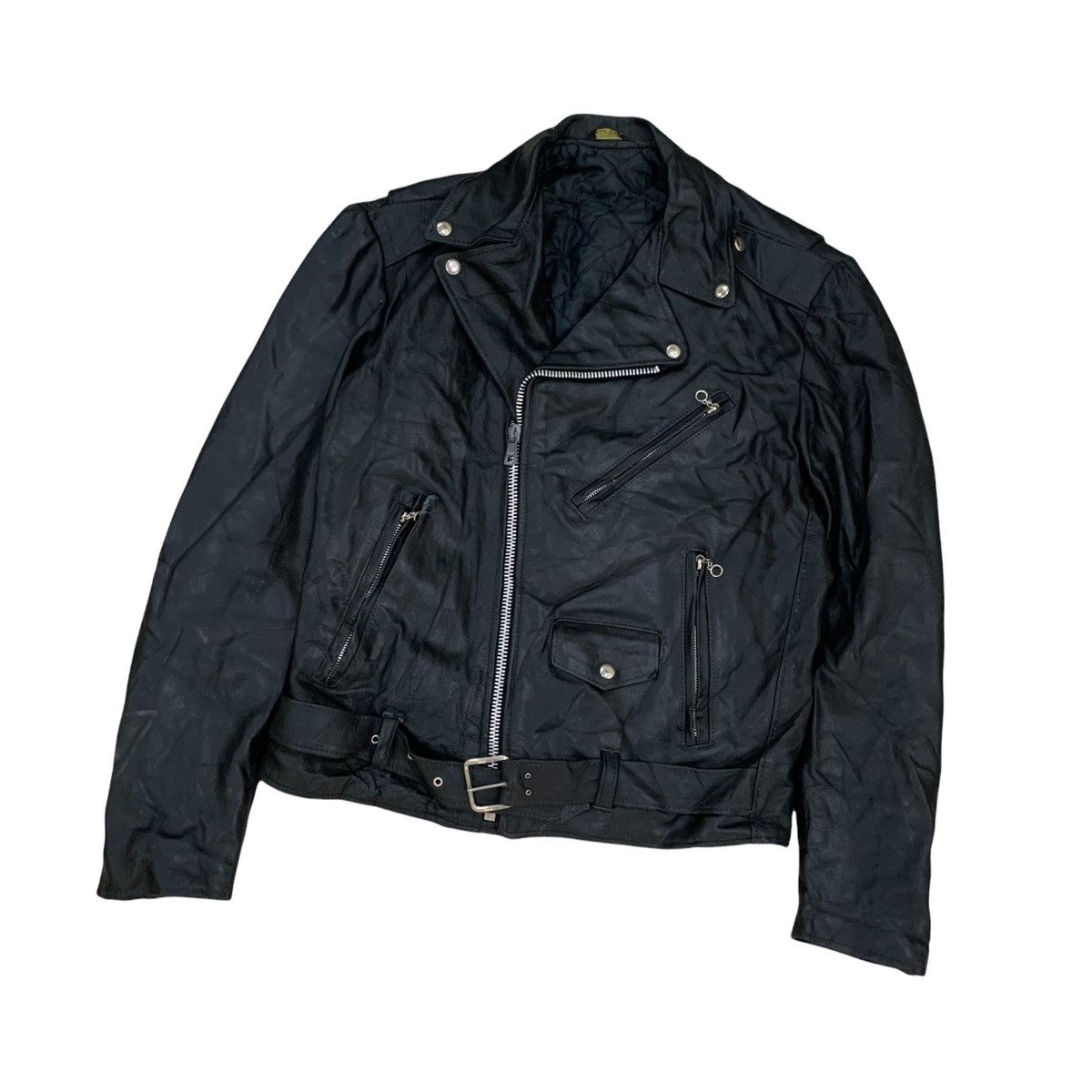 Vintage 🇺🇸Double Collar Bikers Leather Jacket Size US M / EU 48-50 / 2 - 4 Thumbnail