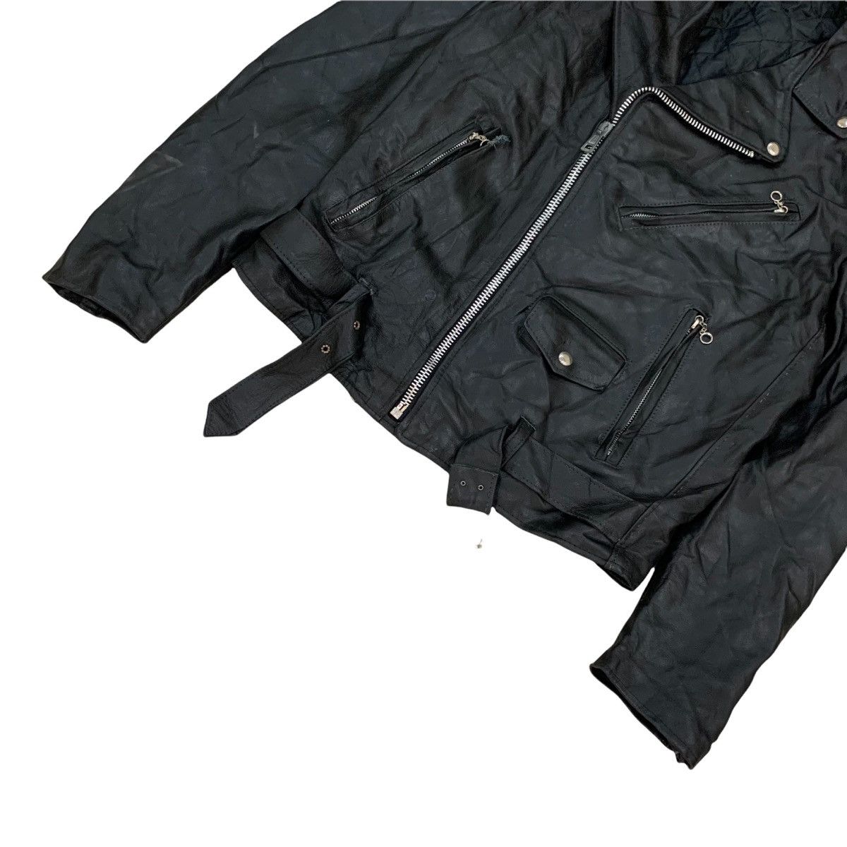 Vintage 🇺🇸Double Collar Bikers Leather Jacket Size US M / EU 48-50 / 2 - 7 Thumbnail