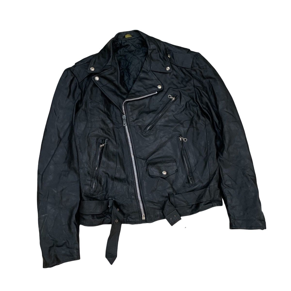 Vintage 🇺🇸Double Collar Bikers Leather Jacket Size US M / EU 48-50 / 2 - 6 Thumbnail