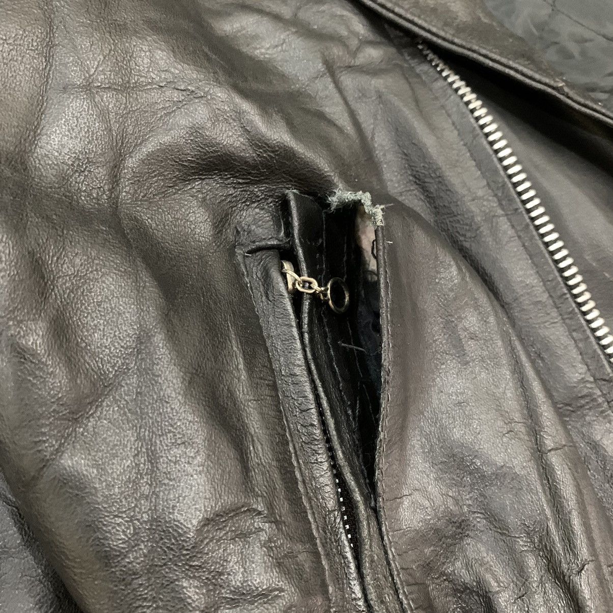 Vintage 🇺🇸Double Collar Bikers Leather Jacket Size US M / EU 48-50 / 2 - 15 Thumbnail