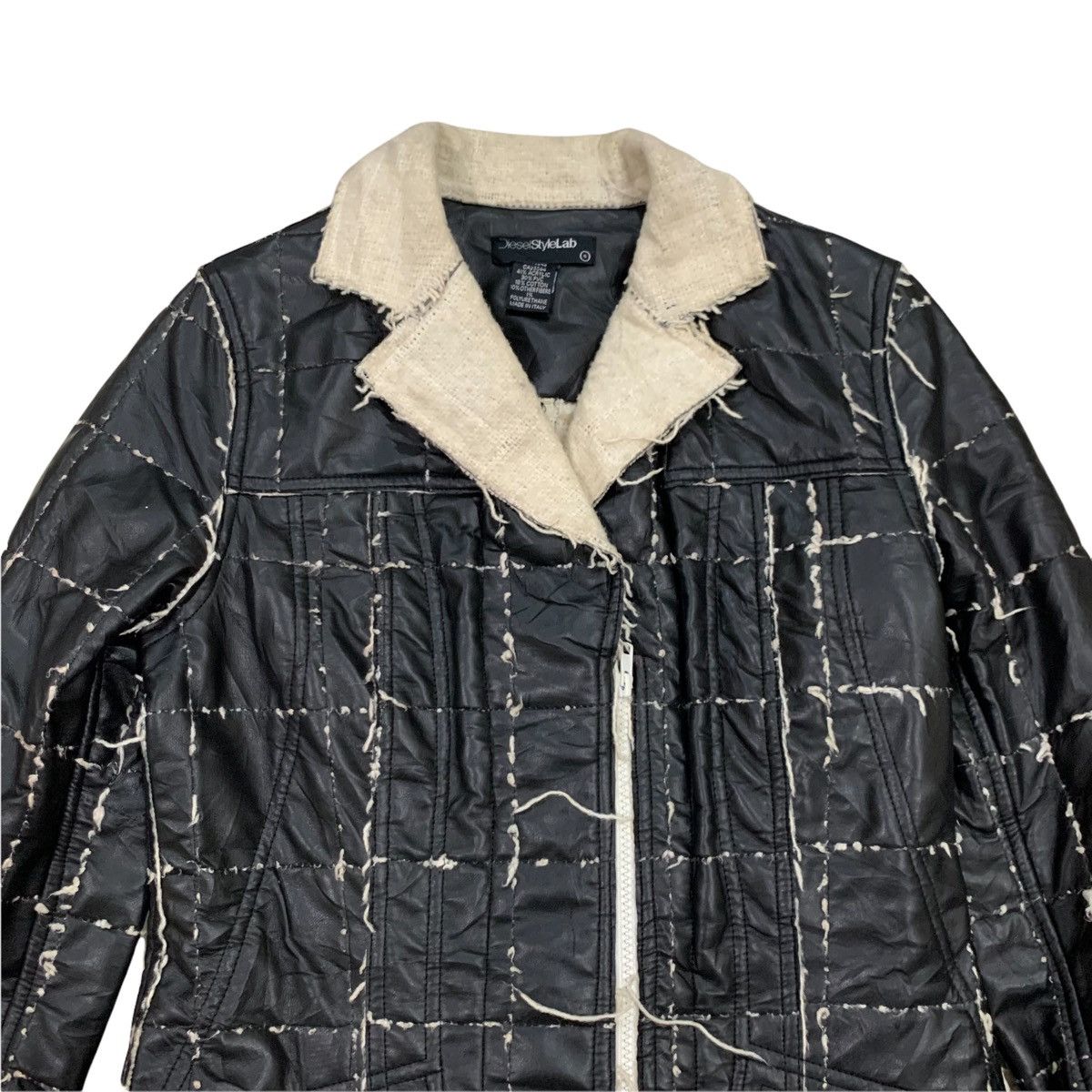Diesel 🇮🇹 DIESEL PVC Zipper Jacket Made In Italy Size S / US 4 / IT 40 - 2 Thumbnail
