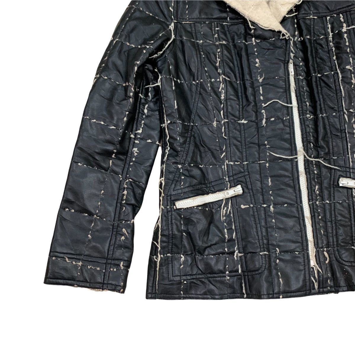 Diesel 🇮🇹 DIESEL PVC Zipper Jacket Made In Italy Size S / US 4 / IT 40 - 6 Thumbnail