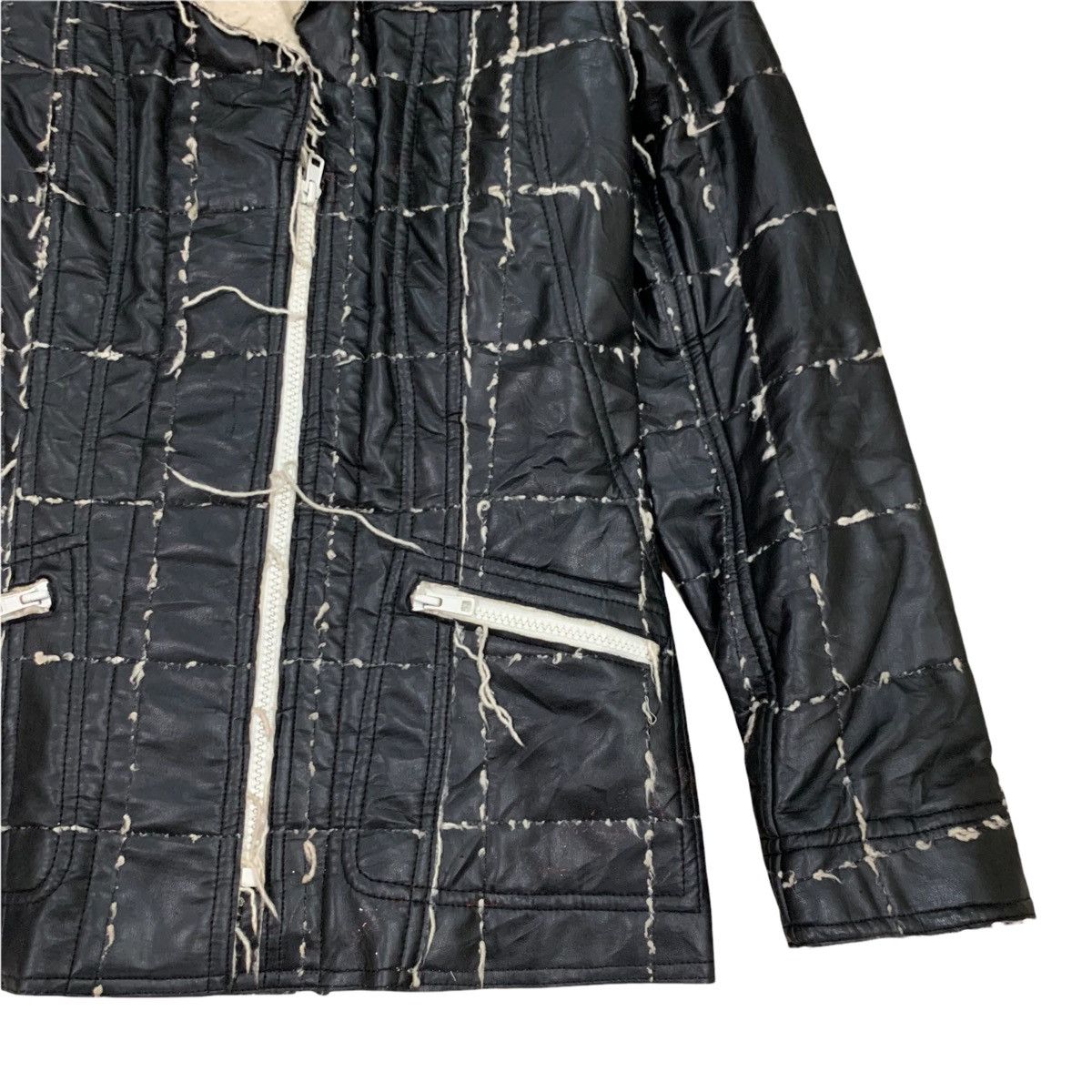 Diesel 🇮🇹 DIESEL PVC Zipper Jacket Made In Italy Size S / US 4 / IT 40 - 7 Thumbnail