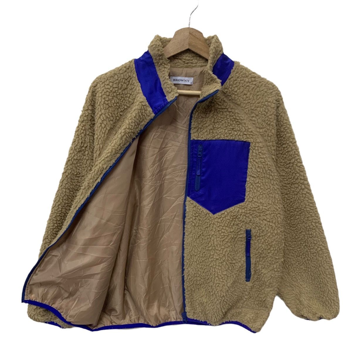 Japanese Brand × Vintage Browny Deep Pile Fleece Jacket Size US S / EU 44-46 / 1 - 6 Thumbnail