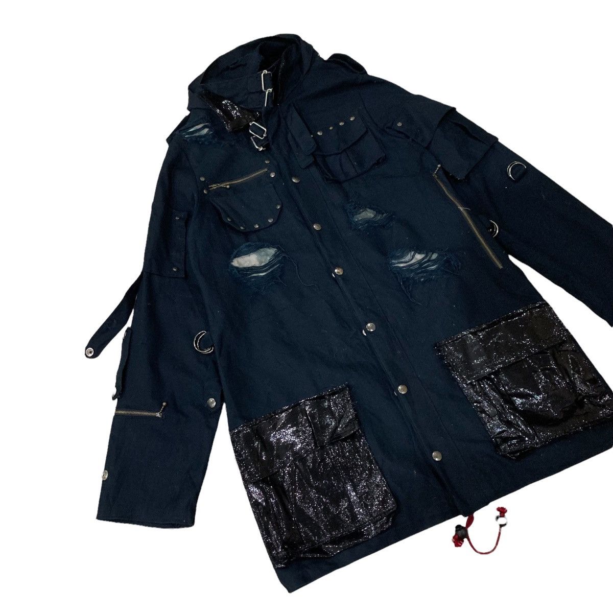 If Six Was Nine × Japanese Brand ☠️Distressed Punk Style Parka Jacket Size S / US 4 / IT 40 - 6 Thumbnail
