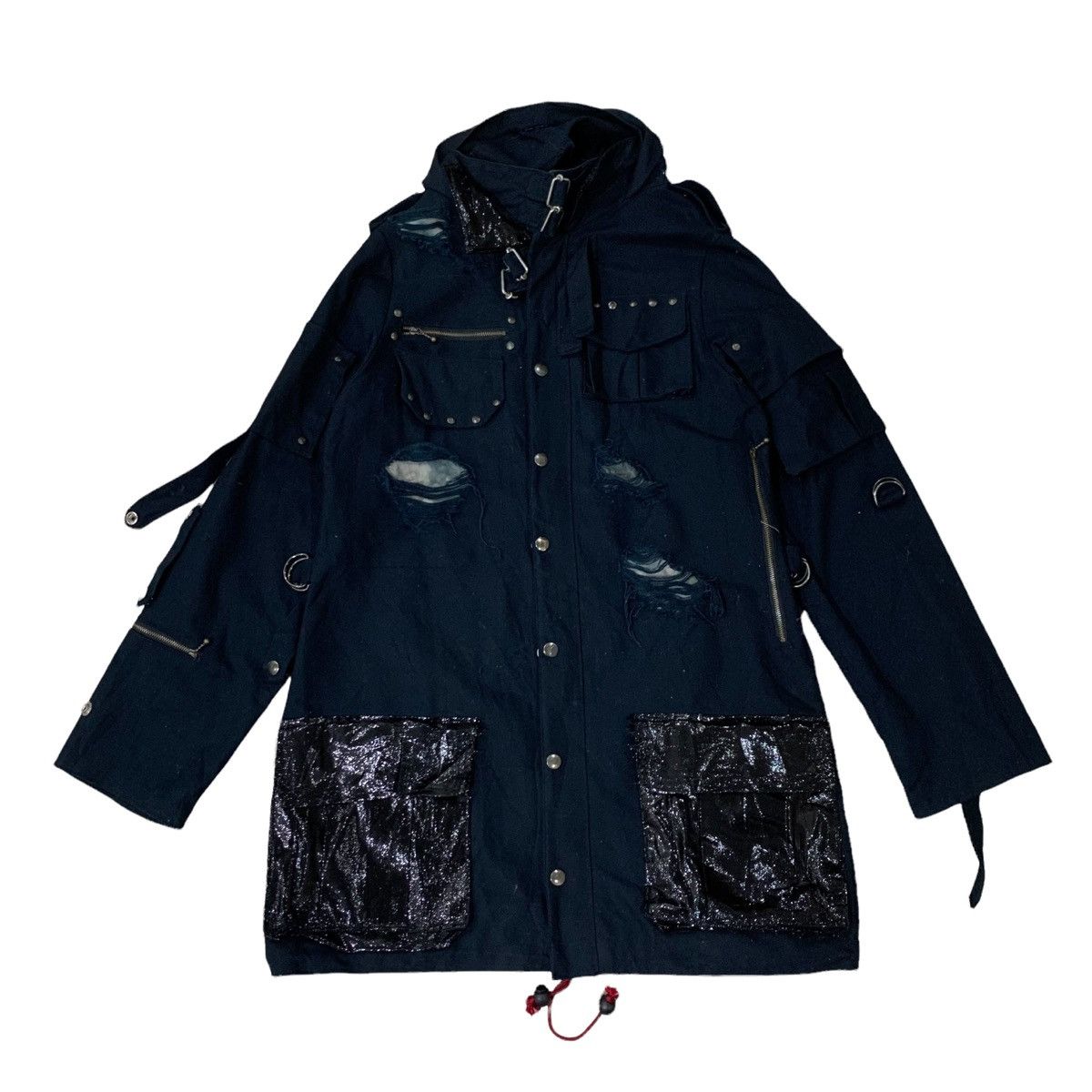 If Six Was Nine × Japanese Brand ☠️Distressed Punk Style Parka Jacket Size S / US 4 / IT 40 - 1 Thumbnail
