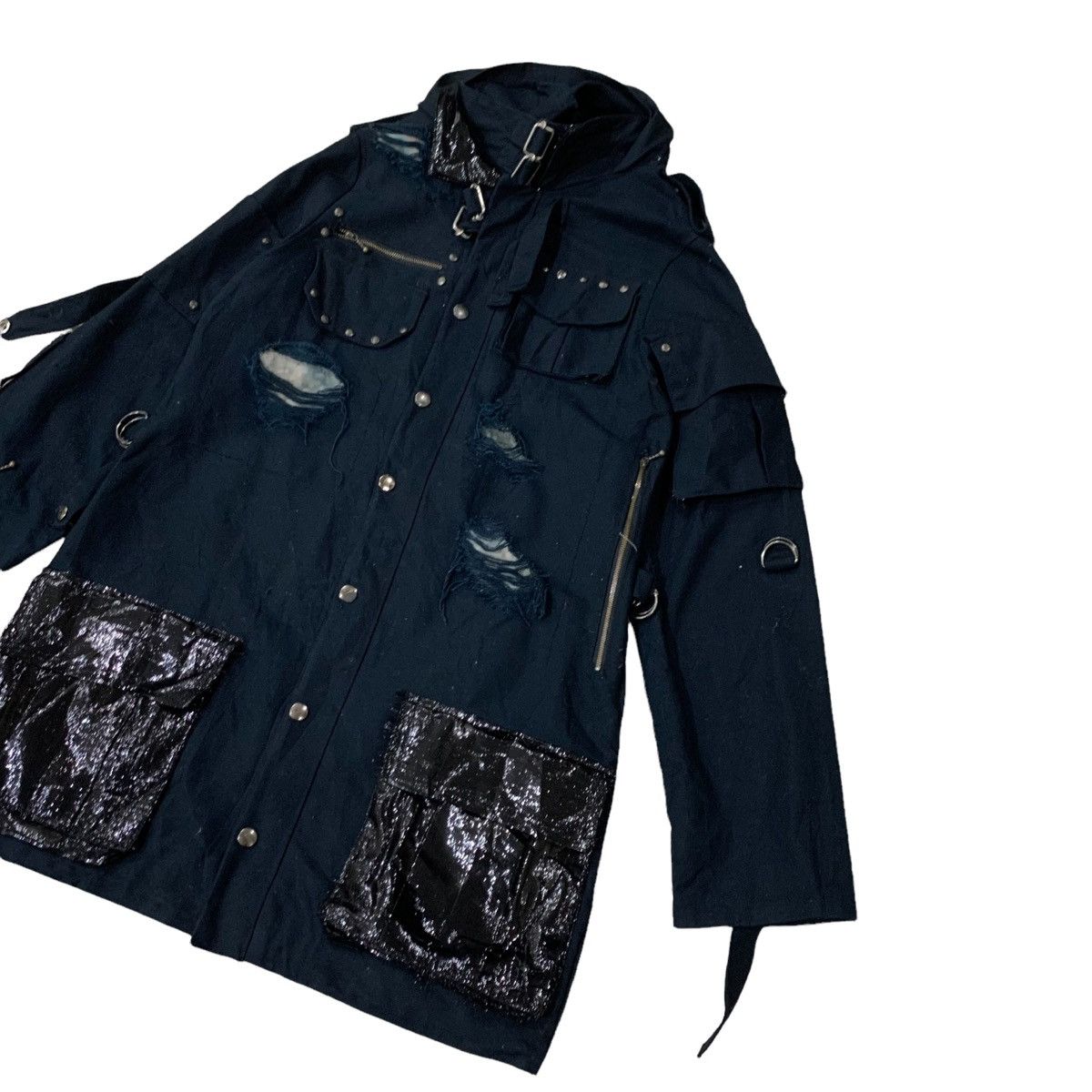 If Six Was Nine × Japanese Brand ☠️Distressed Punk Style Parka Jacket Size S / US 4 / IT 40 - 5 Thumbnail