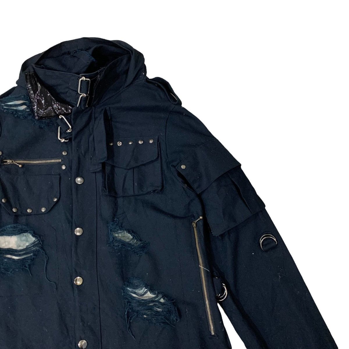 If Six Was Nine × Japanese Brand ☠️Distressed Punk Style Parka Jacket Size S / US 4 / IT 40 - 4 Thumbnail
