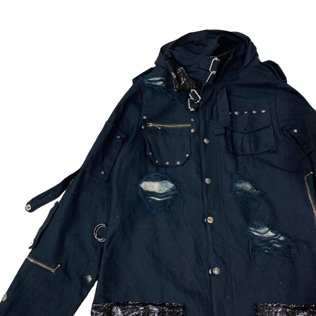 If Six Was Nine × Japanese Brand ☠️Distressed Punk Style Parka Jacket Size S / US 4 / IT 40 - 7 Thumbnail