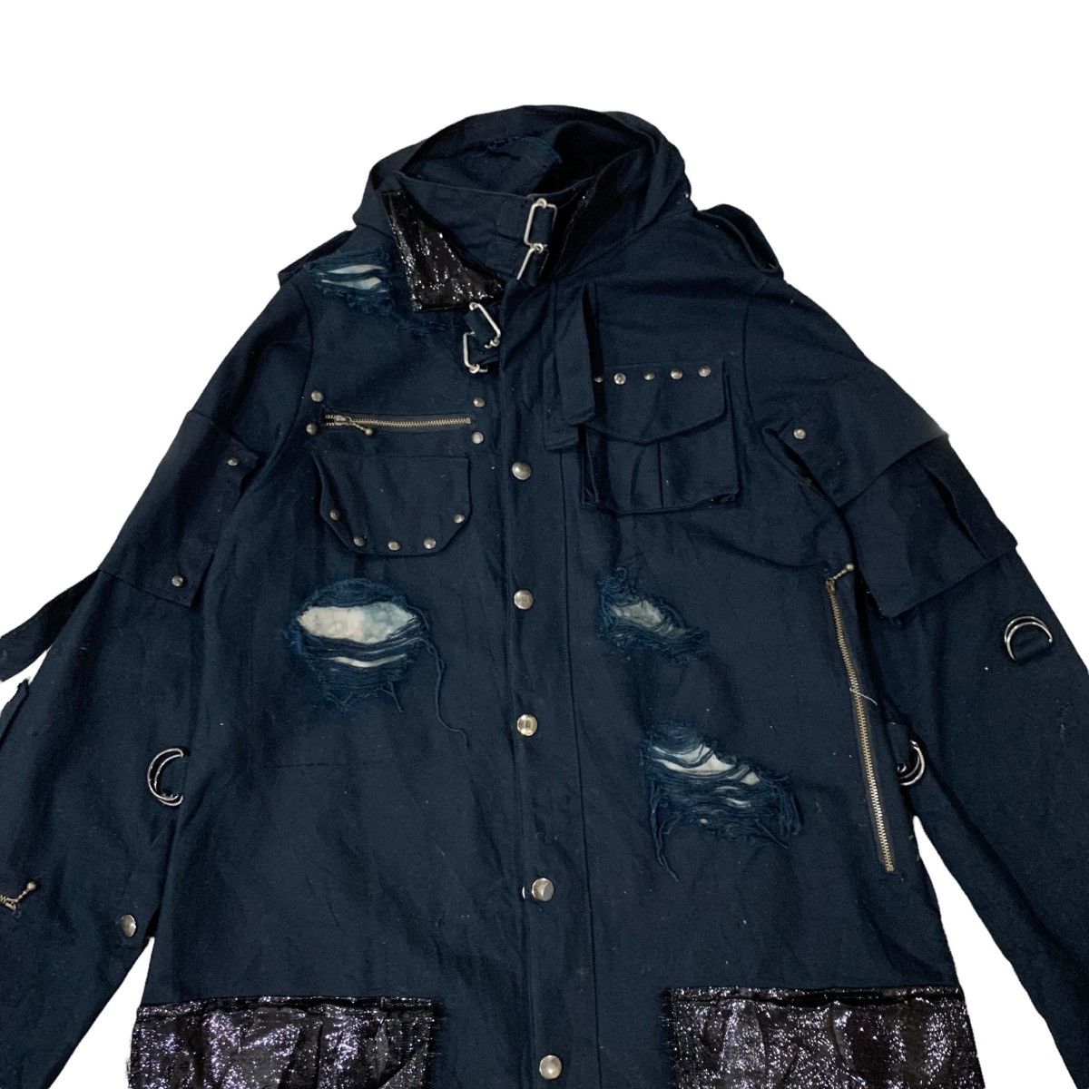If Six Was Nine × Japanese Brand ☠️Distressed Punk Style Parka Jacket Size S / US 4 / IT 40 - 2 Thumbnail