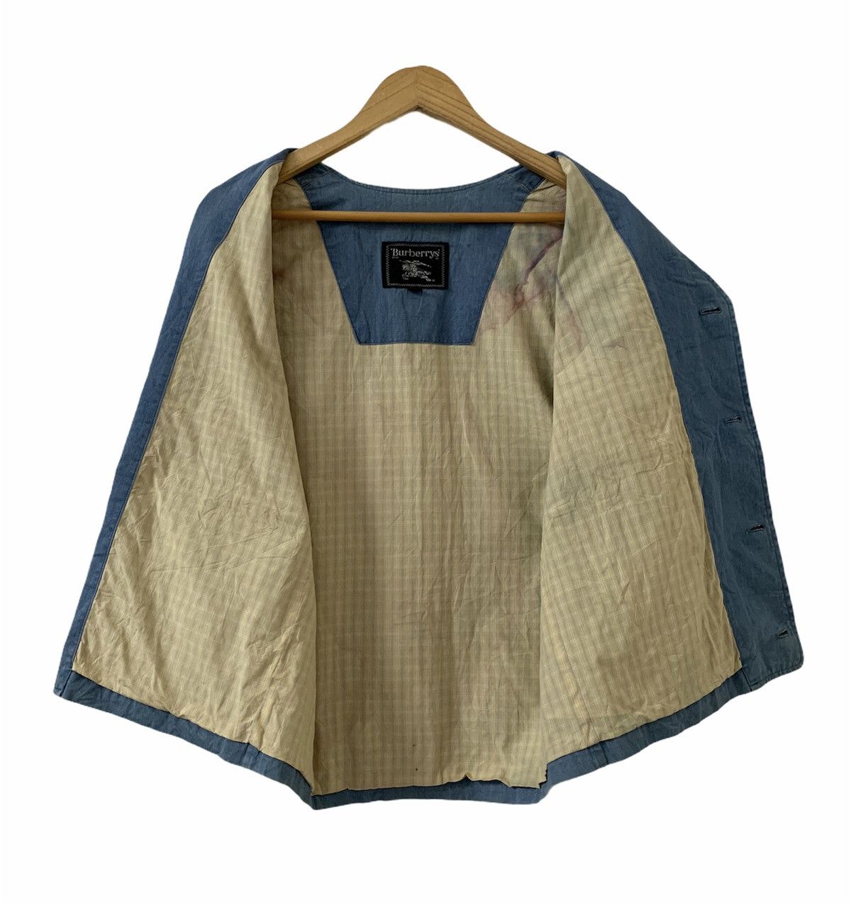 Burberry × Vintage BURBERRYS Sleeveless Vest Jacket Size US L / EU 52-54 / 3 - 6 Thumbnail