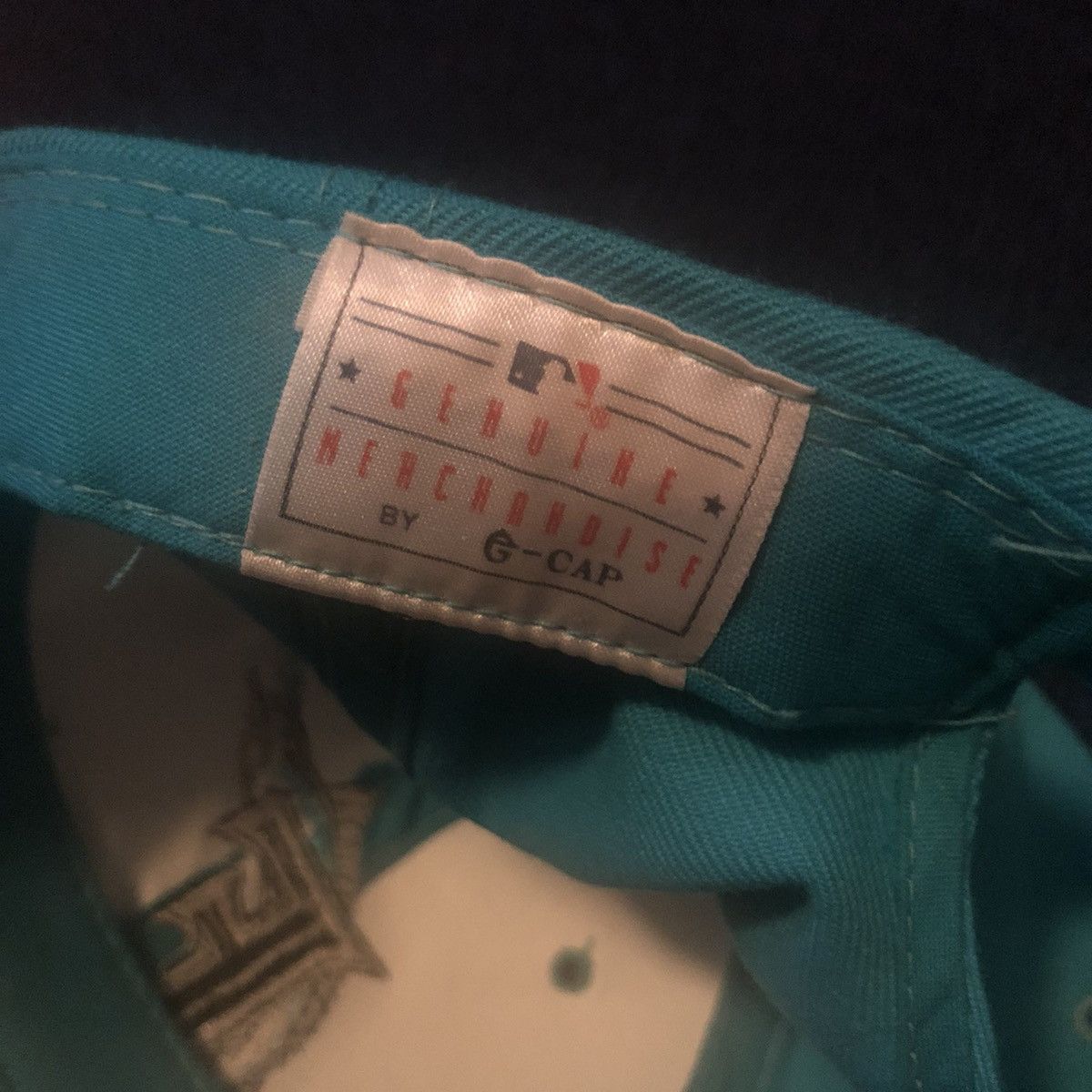 Vintage Vintage 1990s Florida Marlins The E Cap Logo Snap Back Hat Size ONE SIZE - 6 Thumbnail