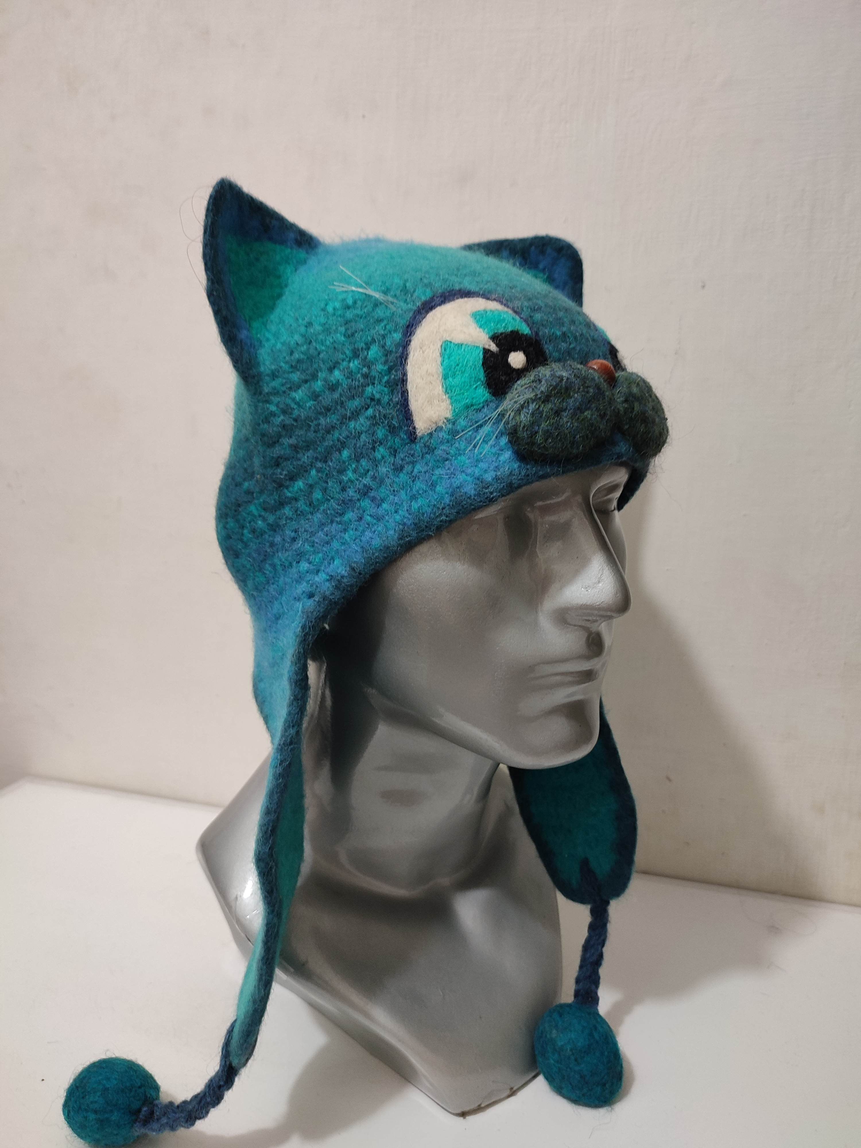 Other 🔥Cats Bunny Ear Horn Devil Knitted Hats Size ONE SIZE - 4 Thumbnail