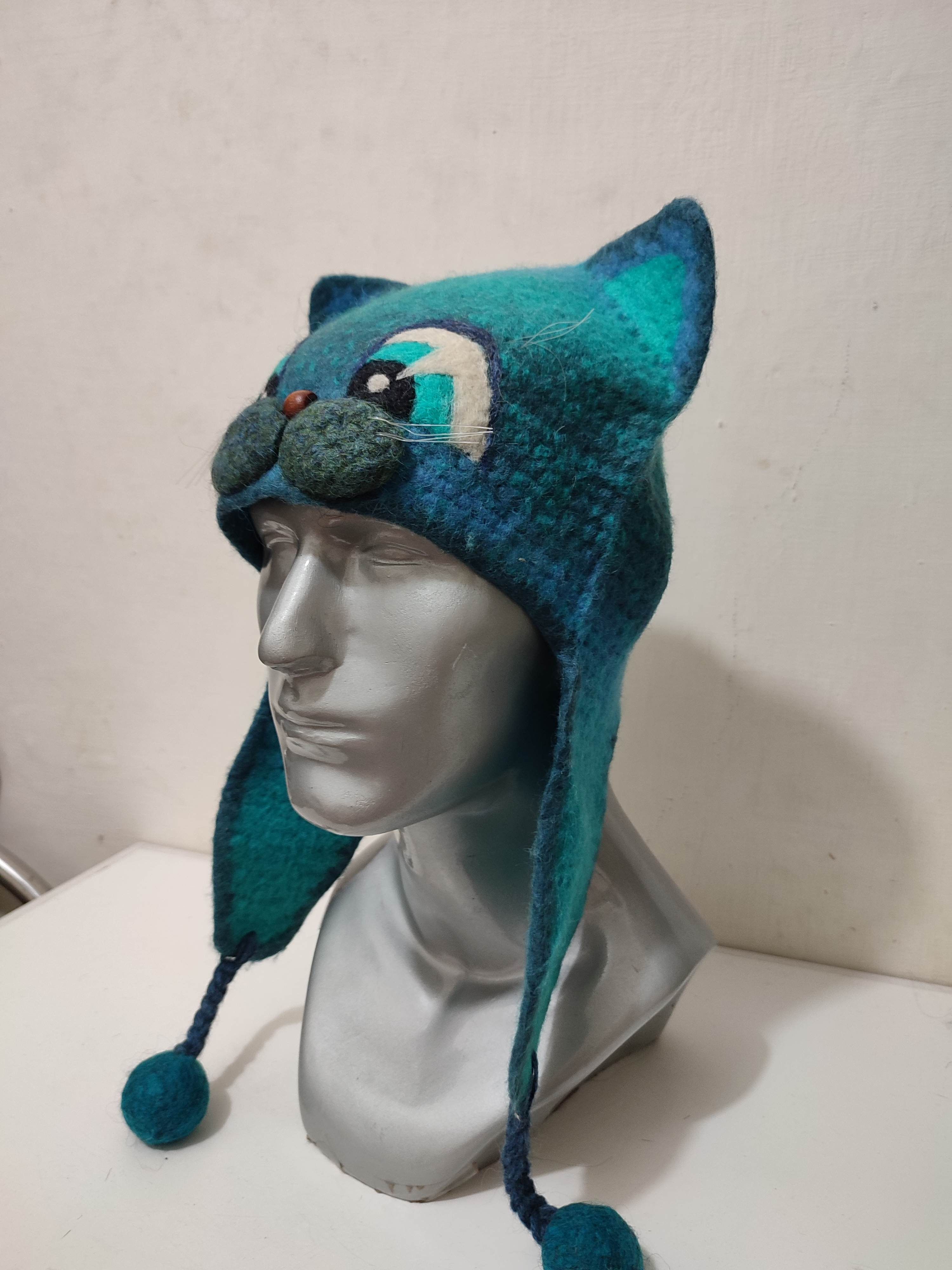 Other 🔥Cats Bunny Ear Horn Devil Knitted Hats Size ONE SIZE - 3 Thumbnail
