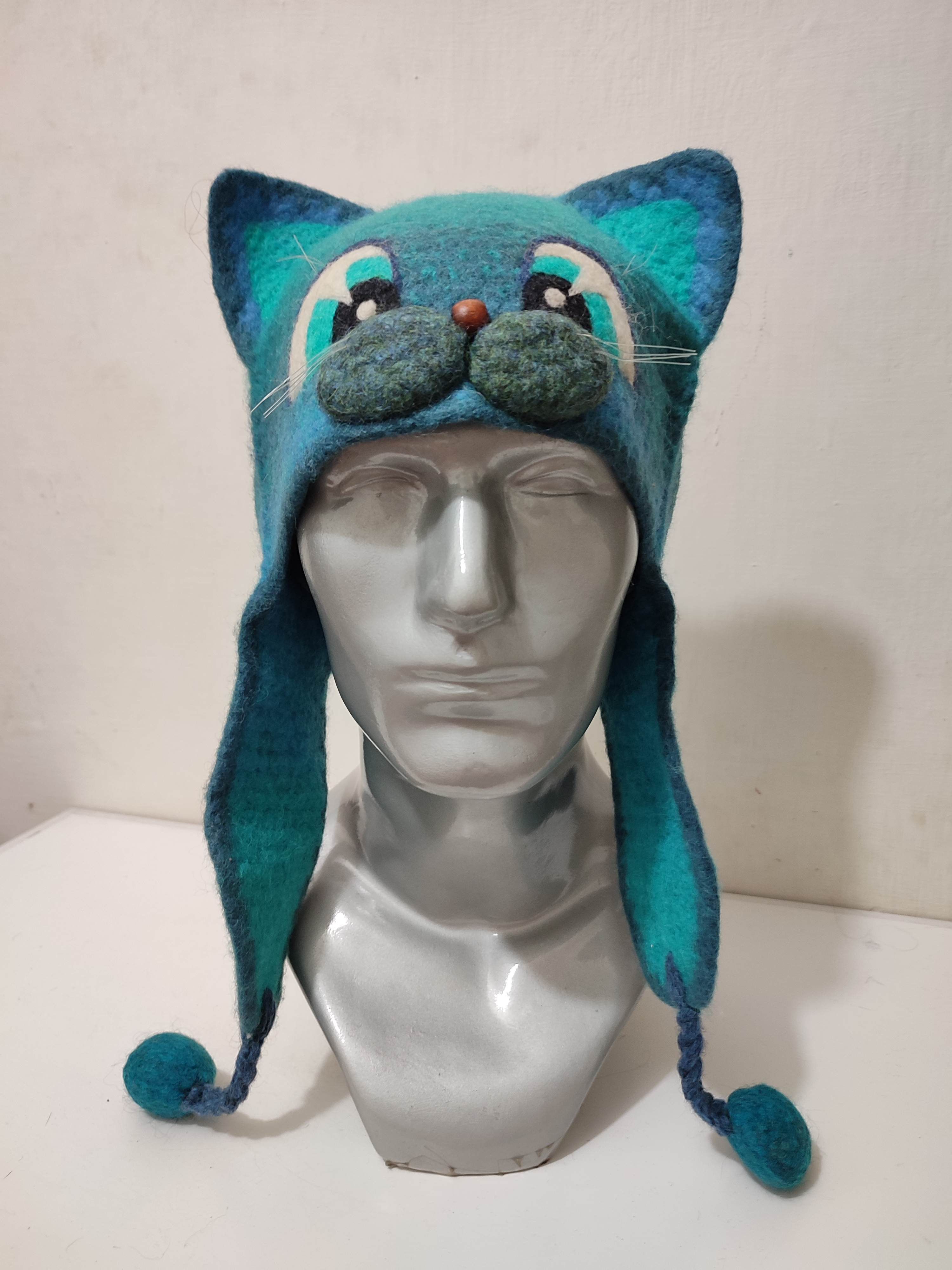 Other 🔥Cats Bunny Ear Horn Devil Knitted Hats Size ONE SIZE - 1 Thumbnail