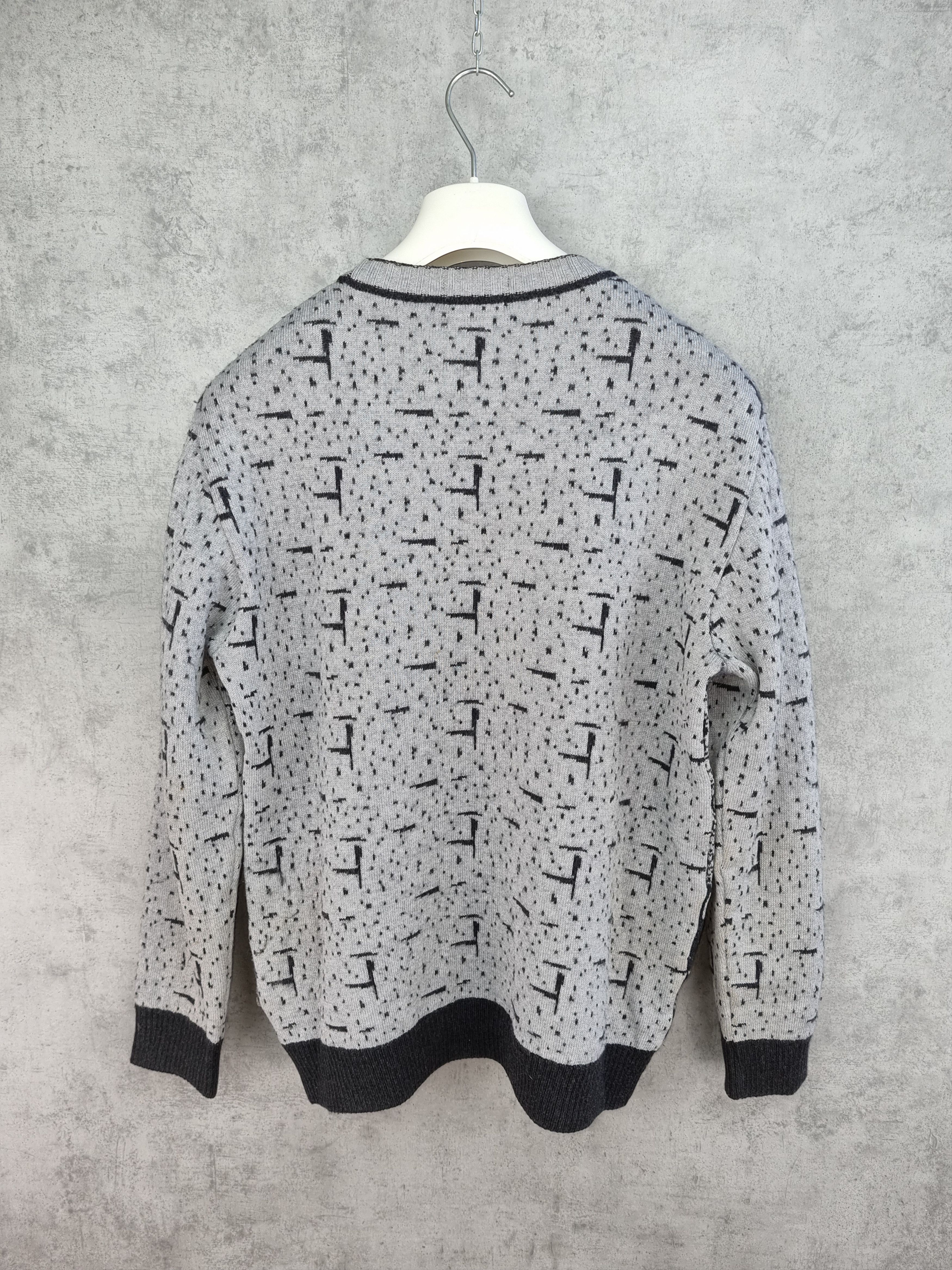 Carlo Colucci 90s Carlo Colucci Rare Knitted Italy Map Sweater Size US S / EU 44-46 / 1 - 3 Thumbnail