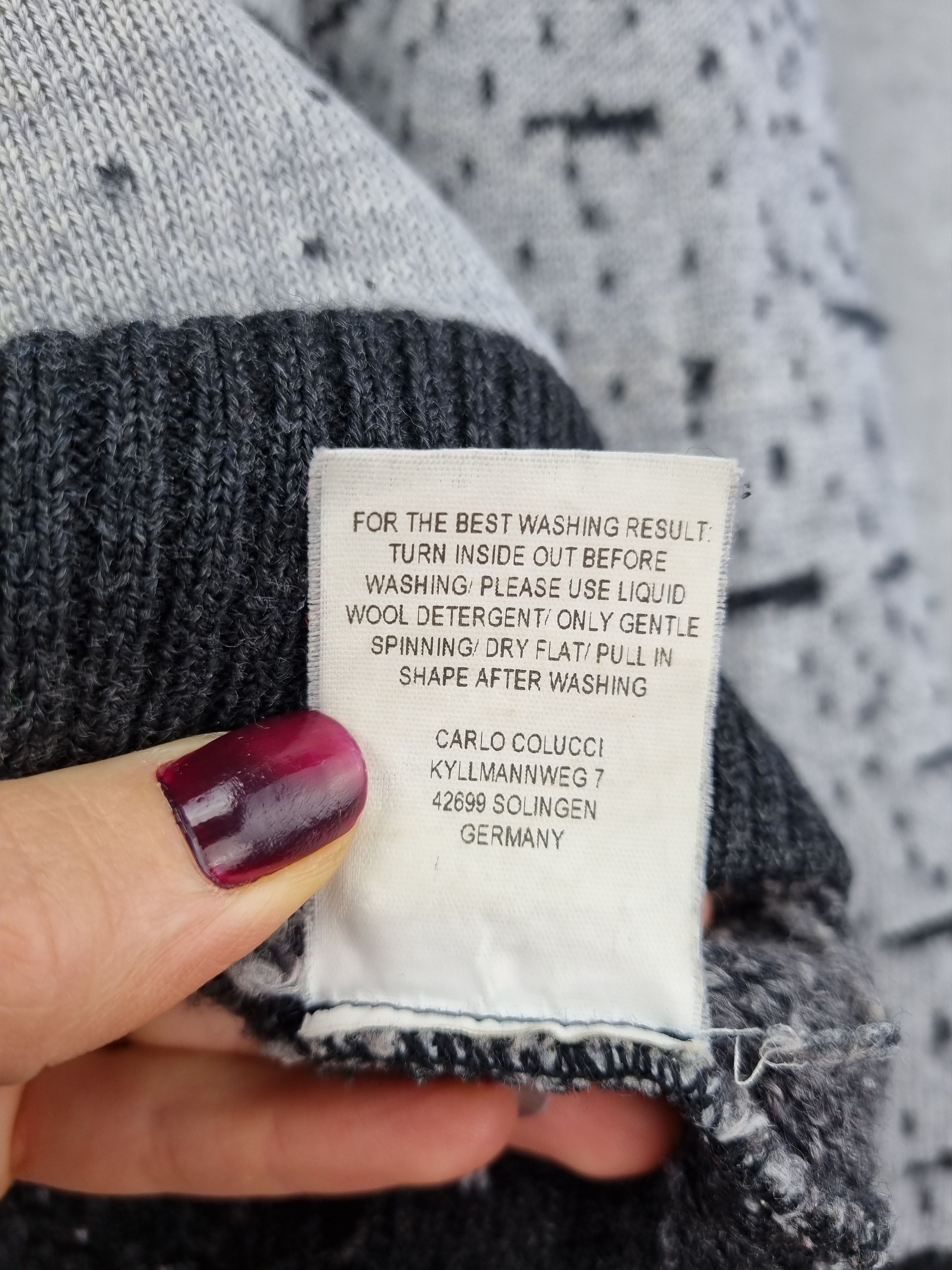 Carlo Colucci 90s Carlo Colucci Rare Knitted Italy Map Sweater Size US S / EU 44-46 / 1 - 9 Thumbnail