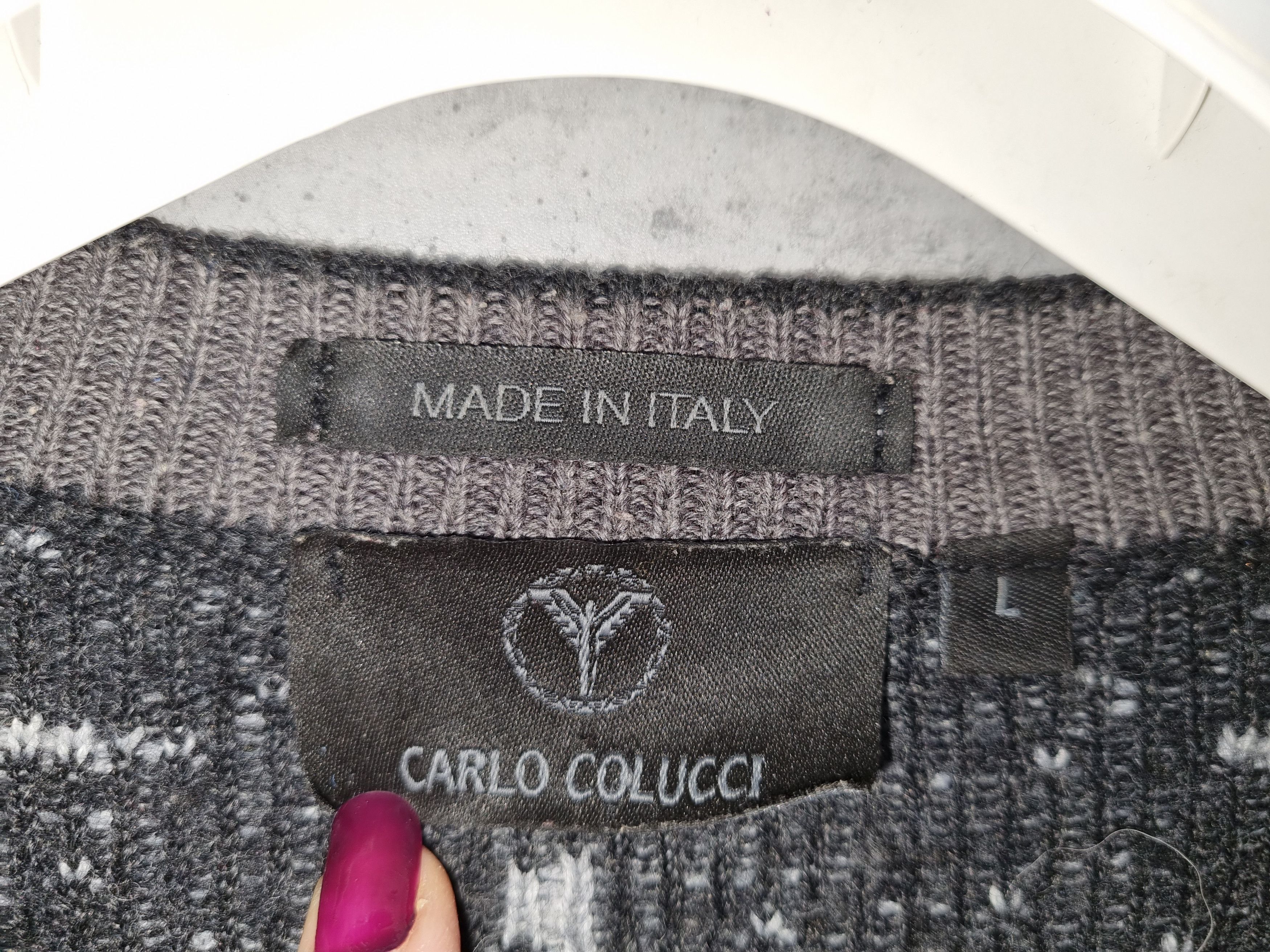 Carlo Colucci 90s Carlo Colucci Rare Knitted Italy Map Sweater Size US S / EU 44-46 / 1 - 8 Thumbnail