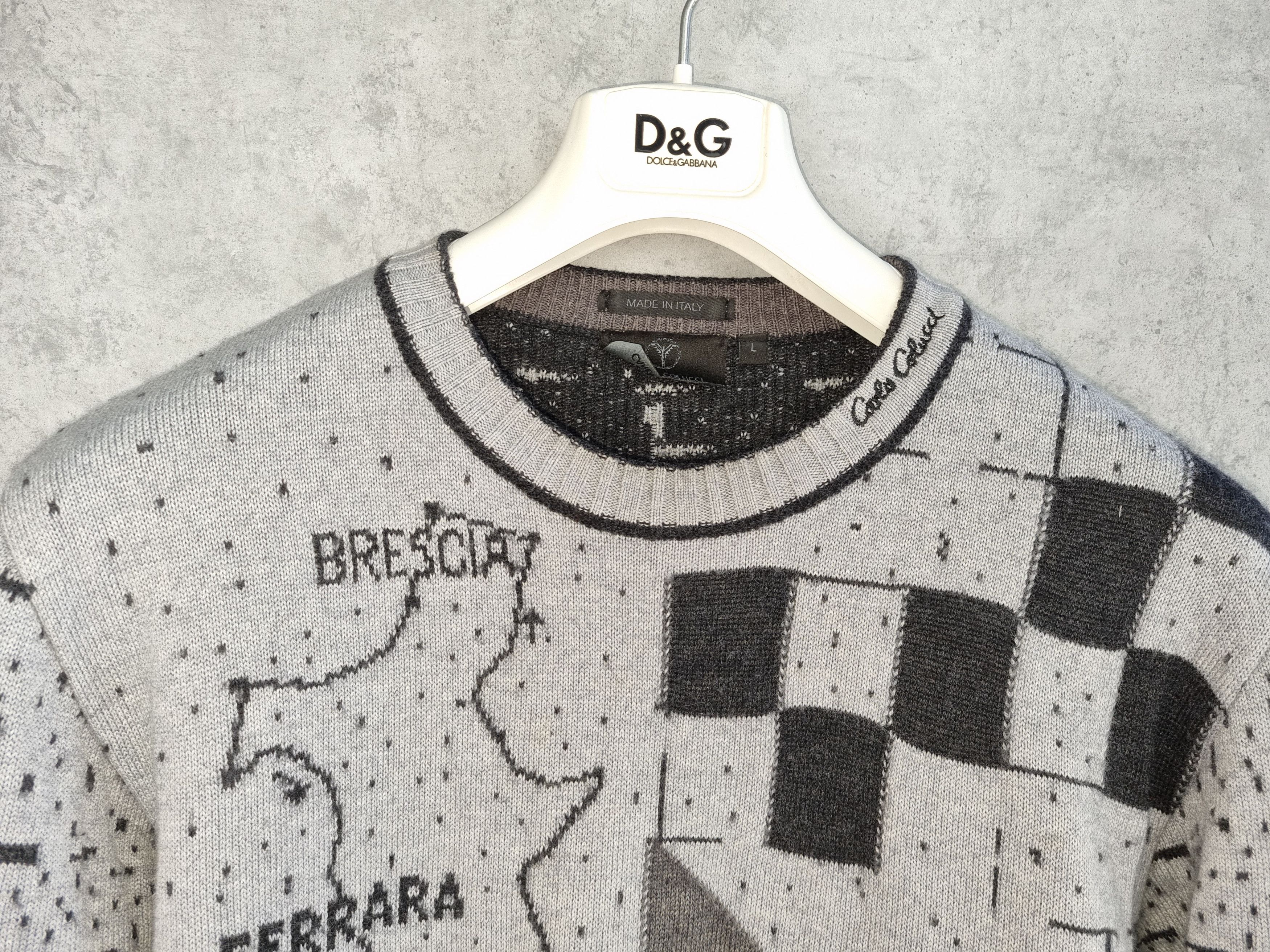 Carlo Colucci 90s Carlo Colucci Rare Knitted Italy Map Sweater Size US S / EU 44-46 / 1 - 5 Thumbnail