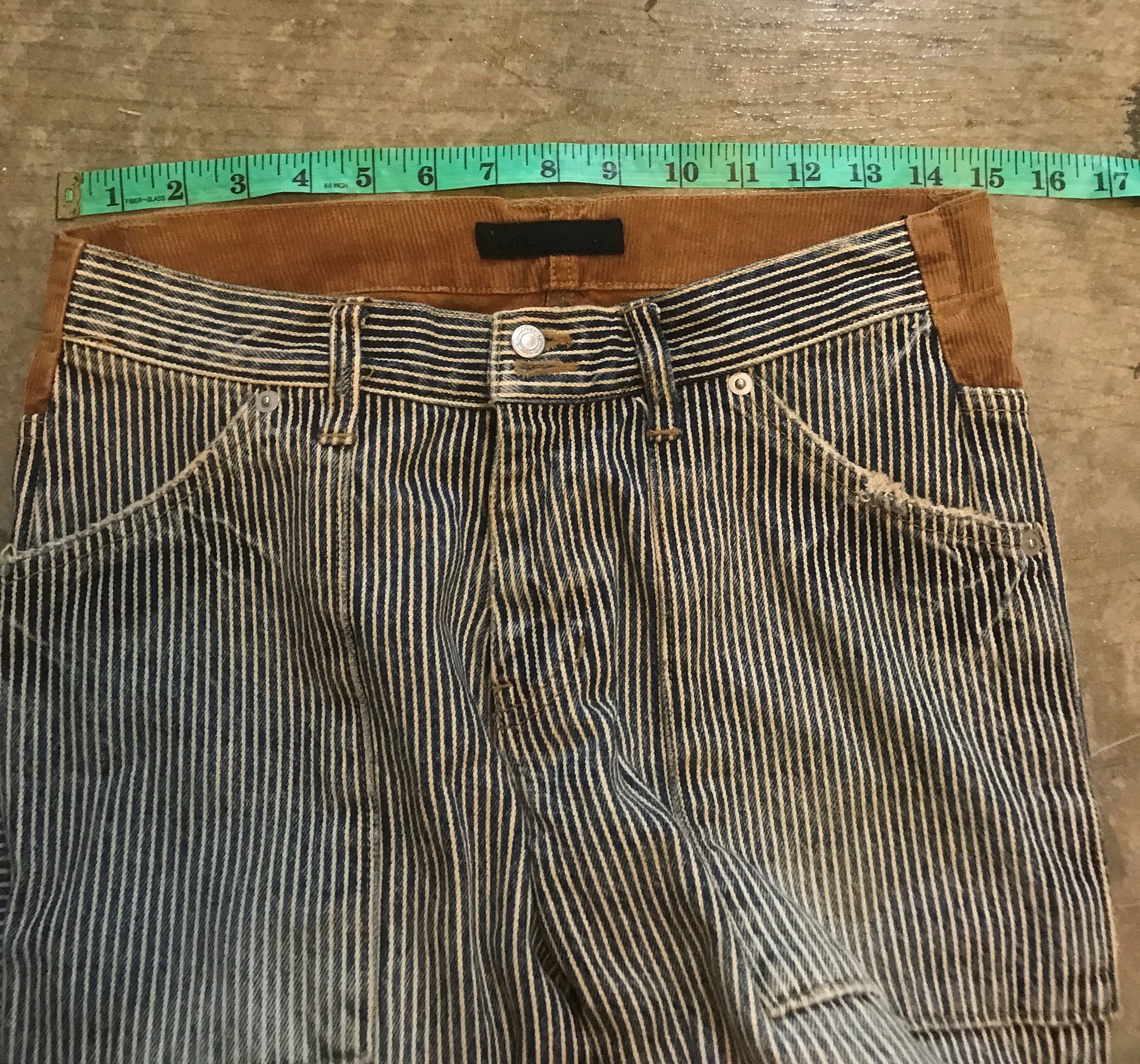 20471120 × Beauty Beast × Japanese Brand Love Boat Hickory corduroy hybrid pants Size 30" / US 8 / IT 44 - 12 Thumbnail