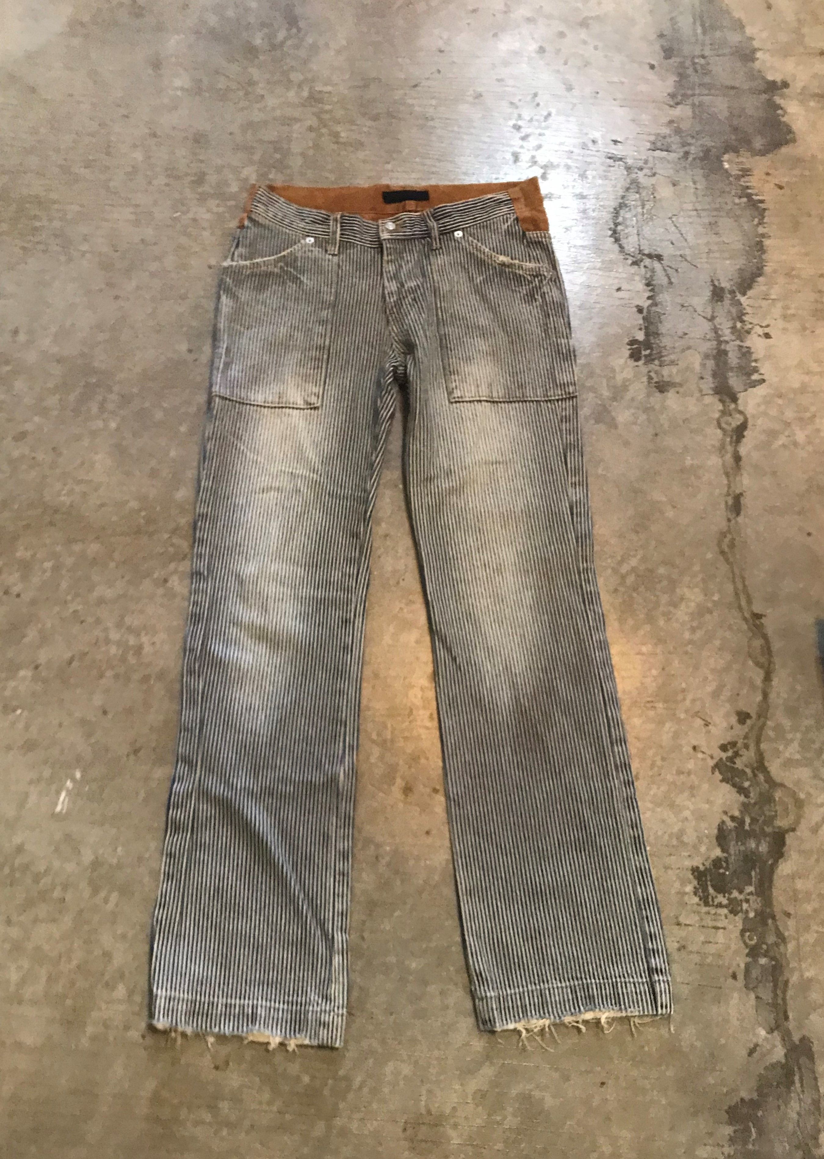 20471120 × Beauty Beast × Japanese Brand Love Boat Hickory corduroy hybrid pants Size 30" / US 8 / IT 44 - 2 Thumbnail