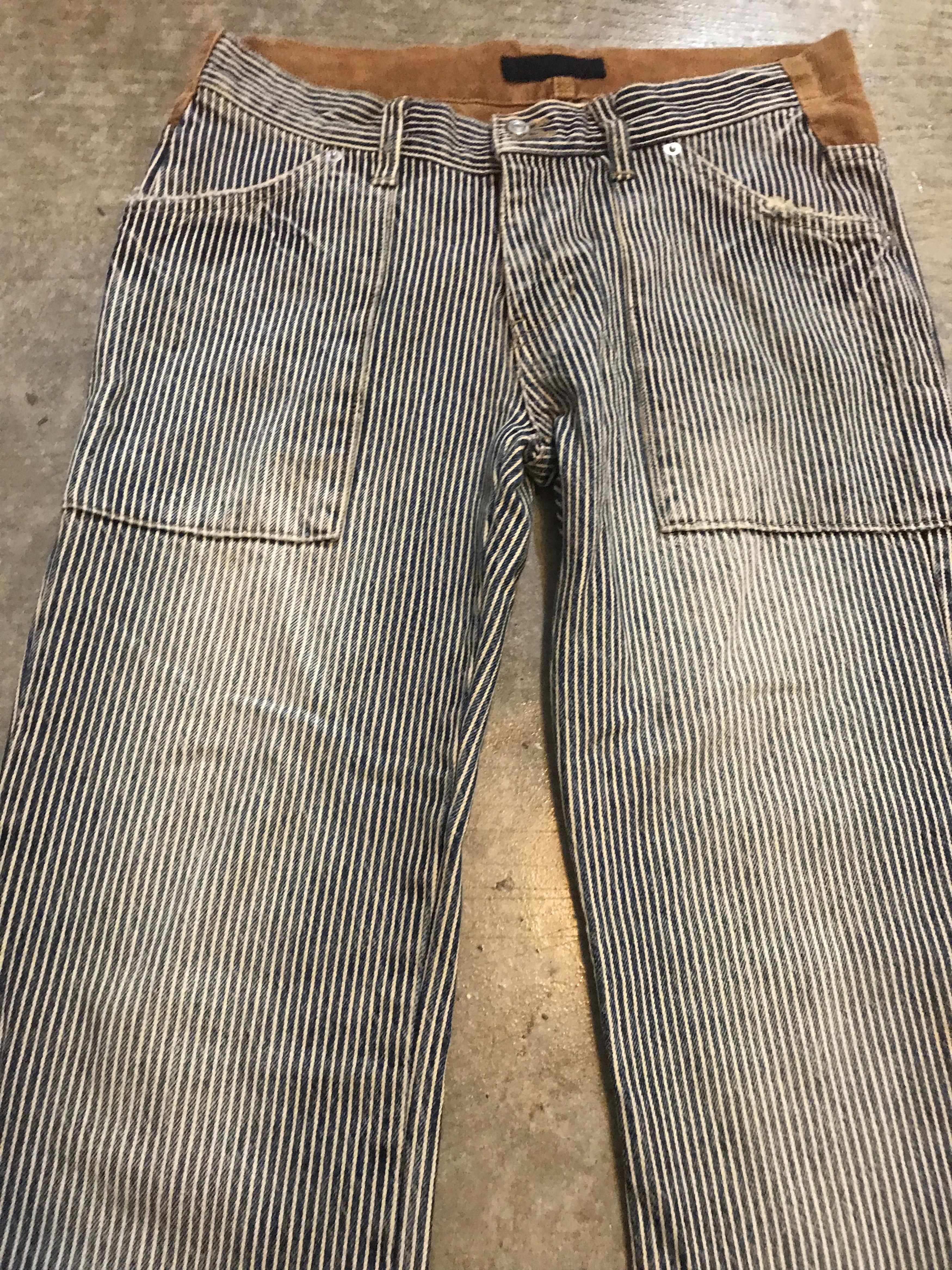20471120 × Beauty Beast × Japanese Brand Love Boat Hickory corduroy hybrid pants Size 30" / US 8 / IT 44 - 3 Thumbnail
