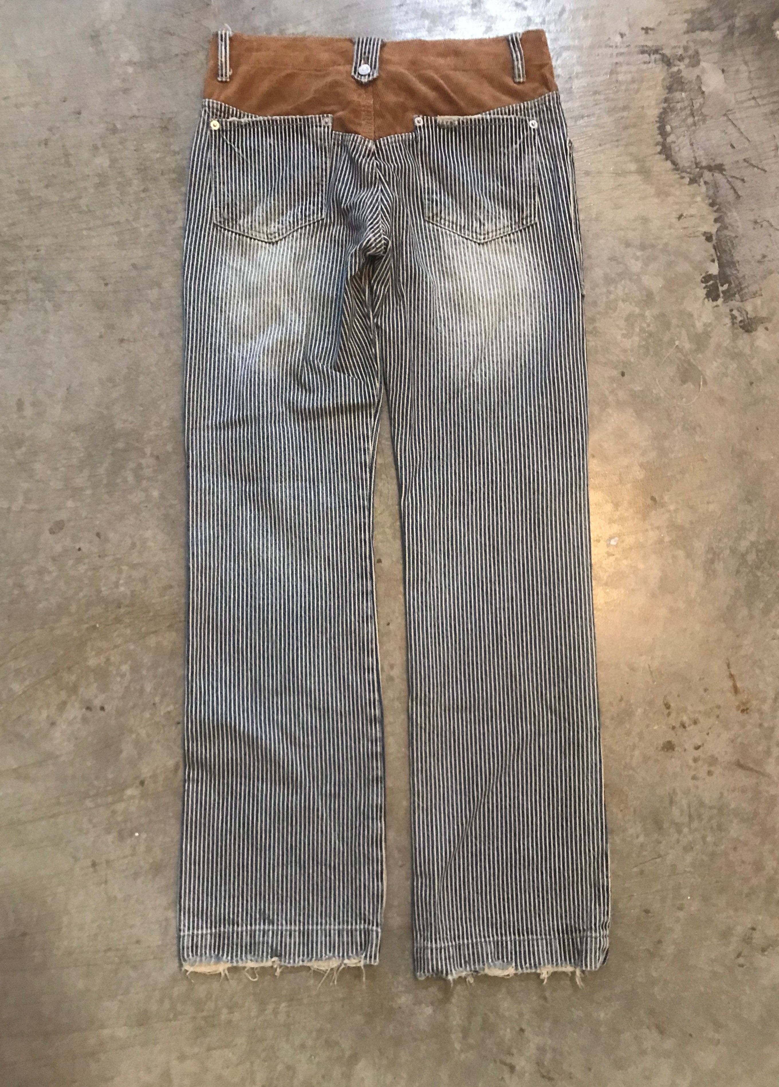 20471120 × Beauty Beast × Japanese Brand Love Boat Hickory corduroy hybrid pants Size 30" / US 8 / IT 44 - 7 Thumbnail