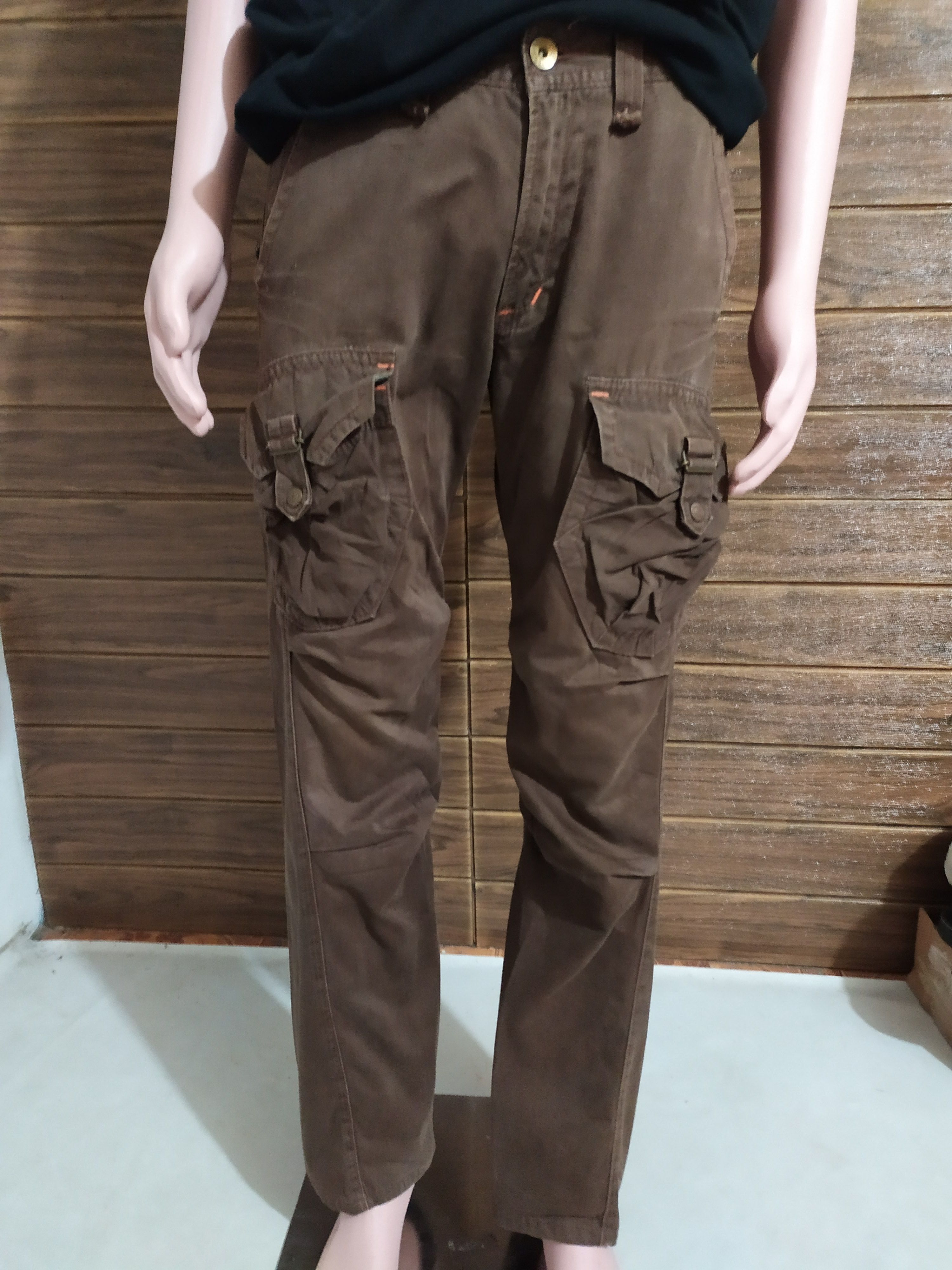 Edwin 🔥Edwin 505 Pants bush Cargo Multi pocket Flare Size US 31 - 14 Thumbnail