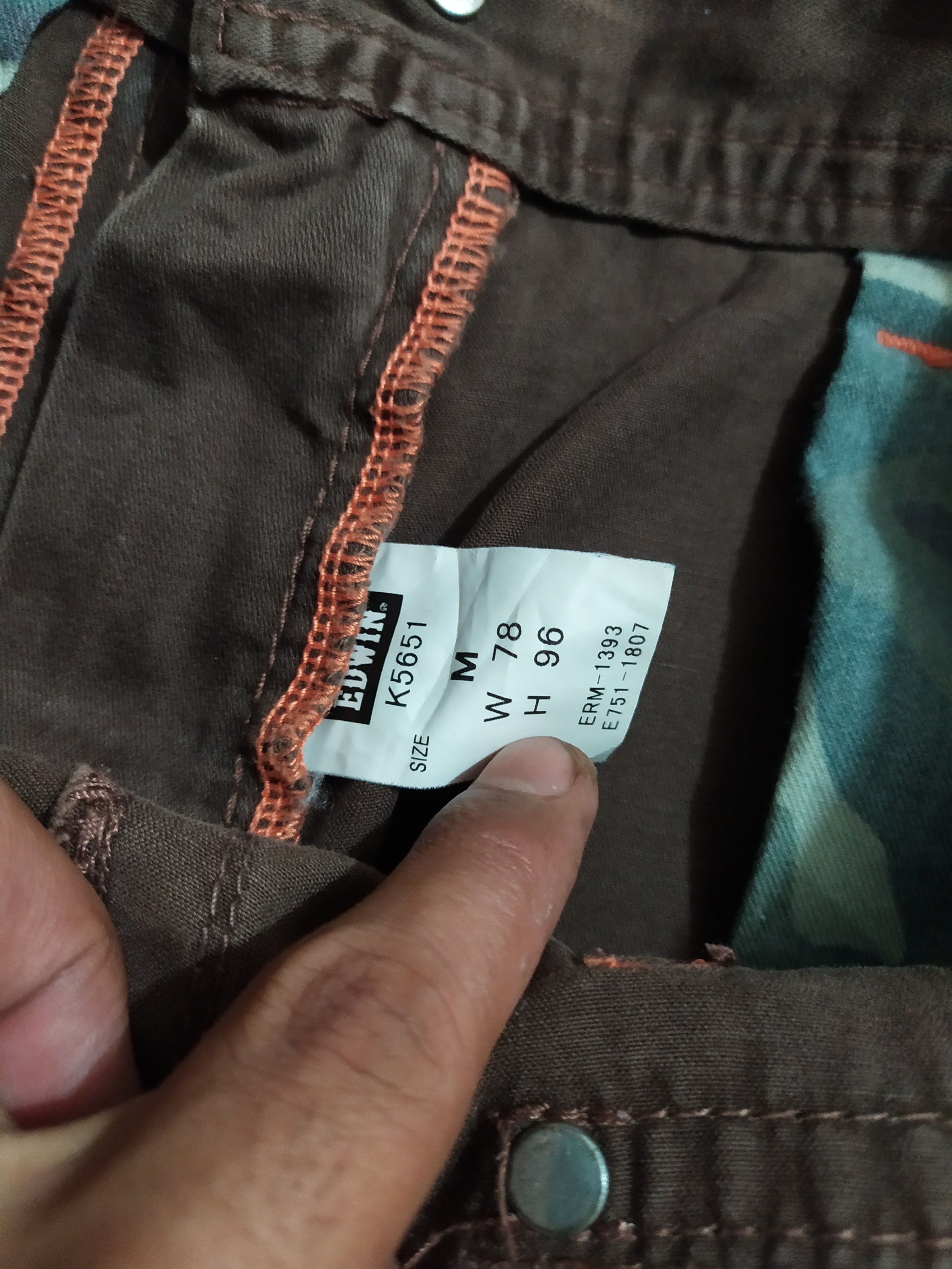 Edwin 🔥Edwin 505 Pants bush Cargo Multi pocket Flare Size US 31 - 10 Thumbnail